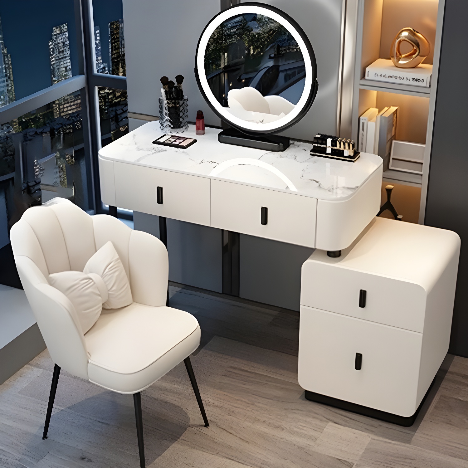 Stone Top Vanity Desk | Ormau - image 34