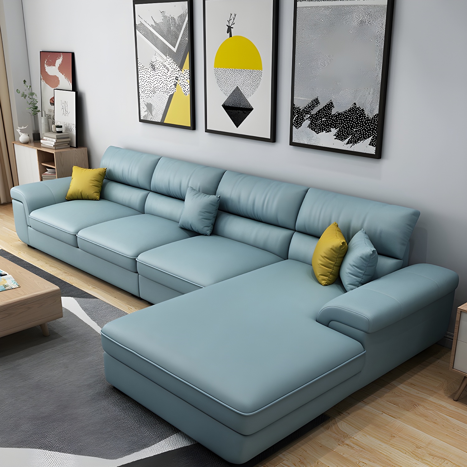 Modern Pillow Top Sectional Sofa | Ormau - image 19