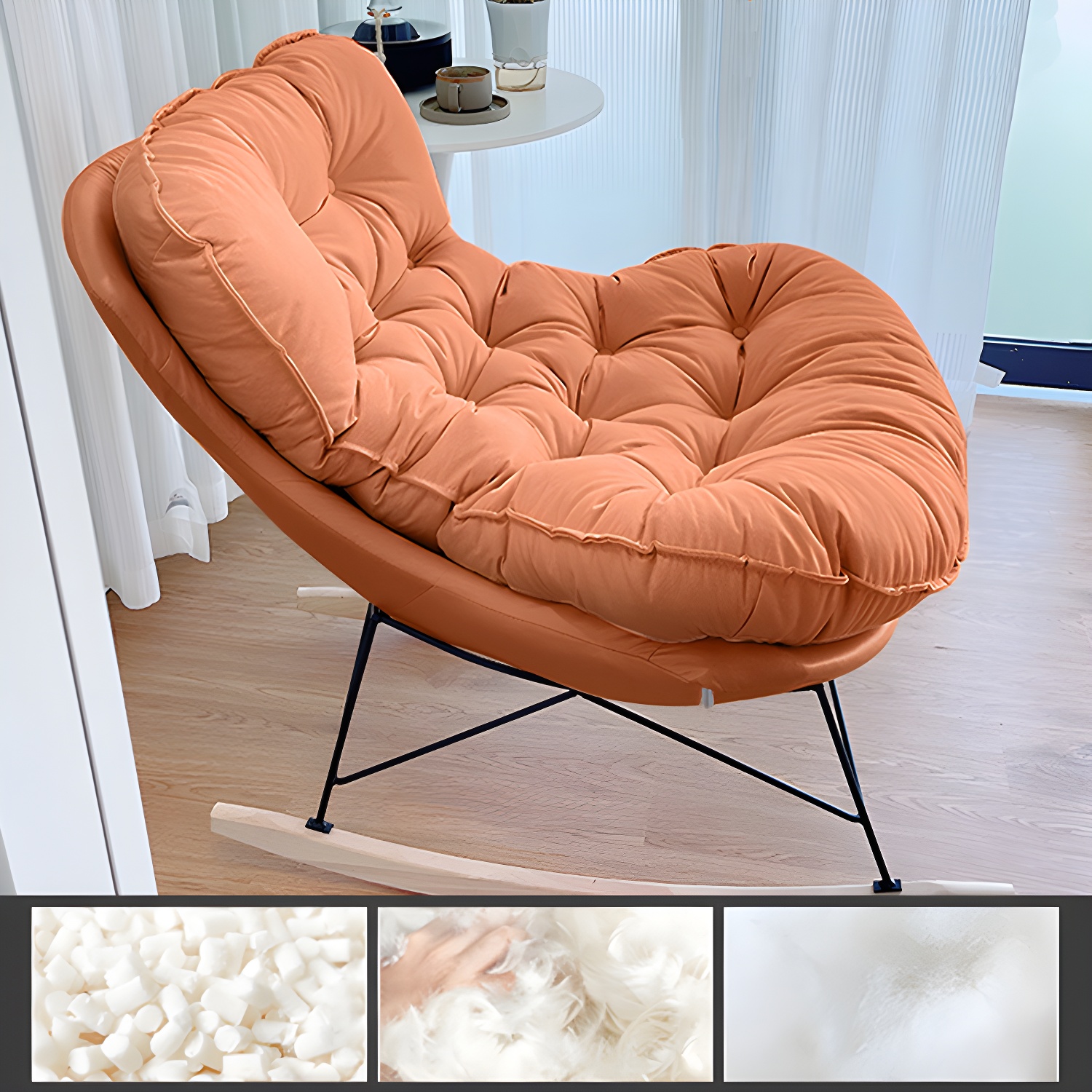 Tufted Rocking Chair | Ormau - image 8