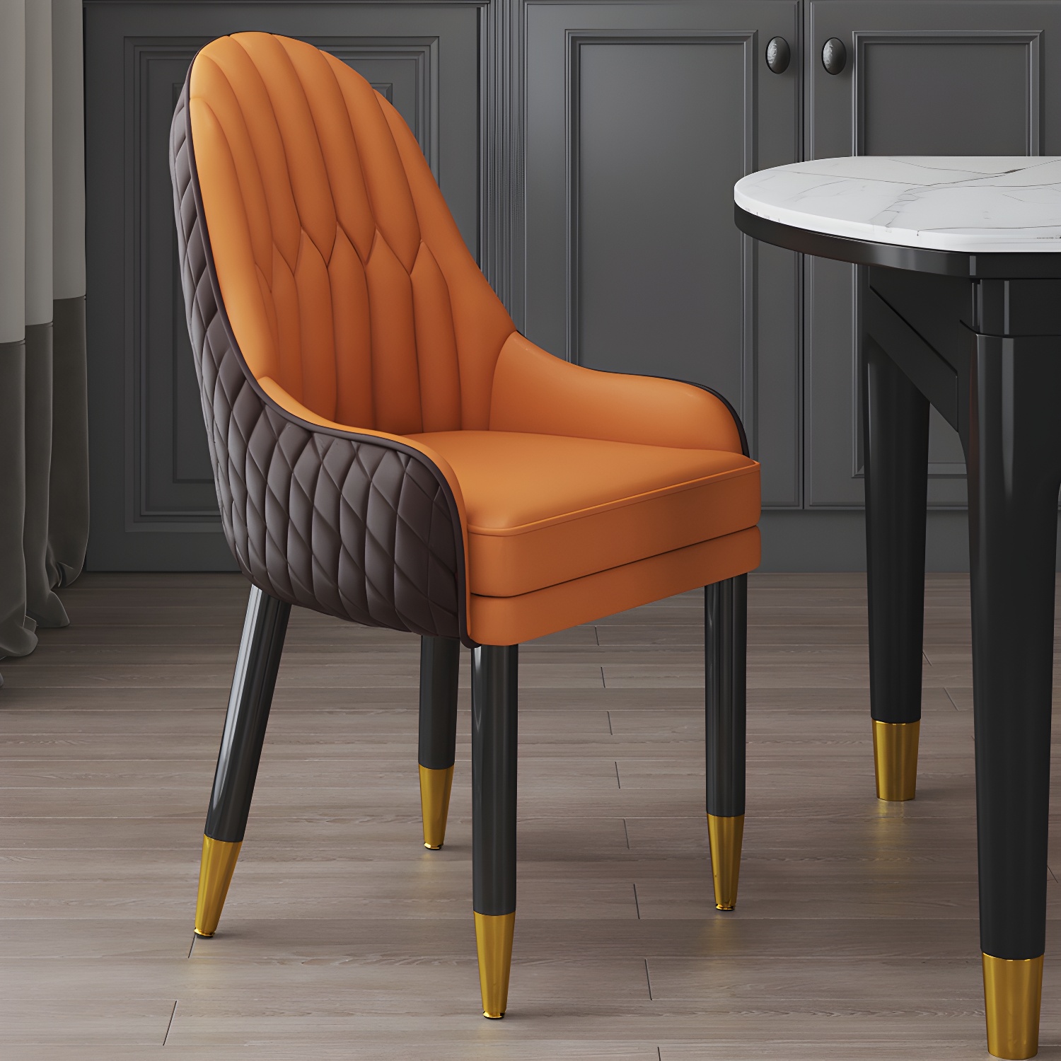 Upholstered Parsons Dining Chair | Ormau - image 12