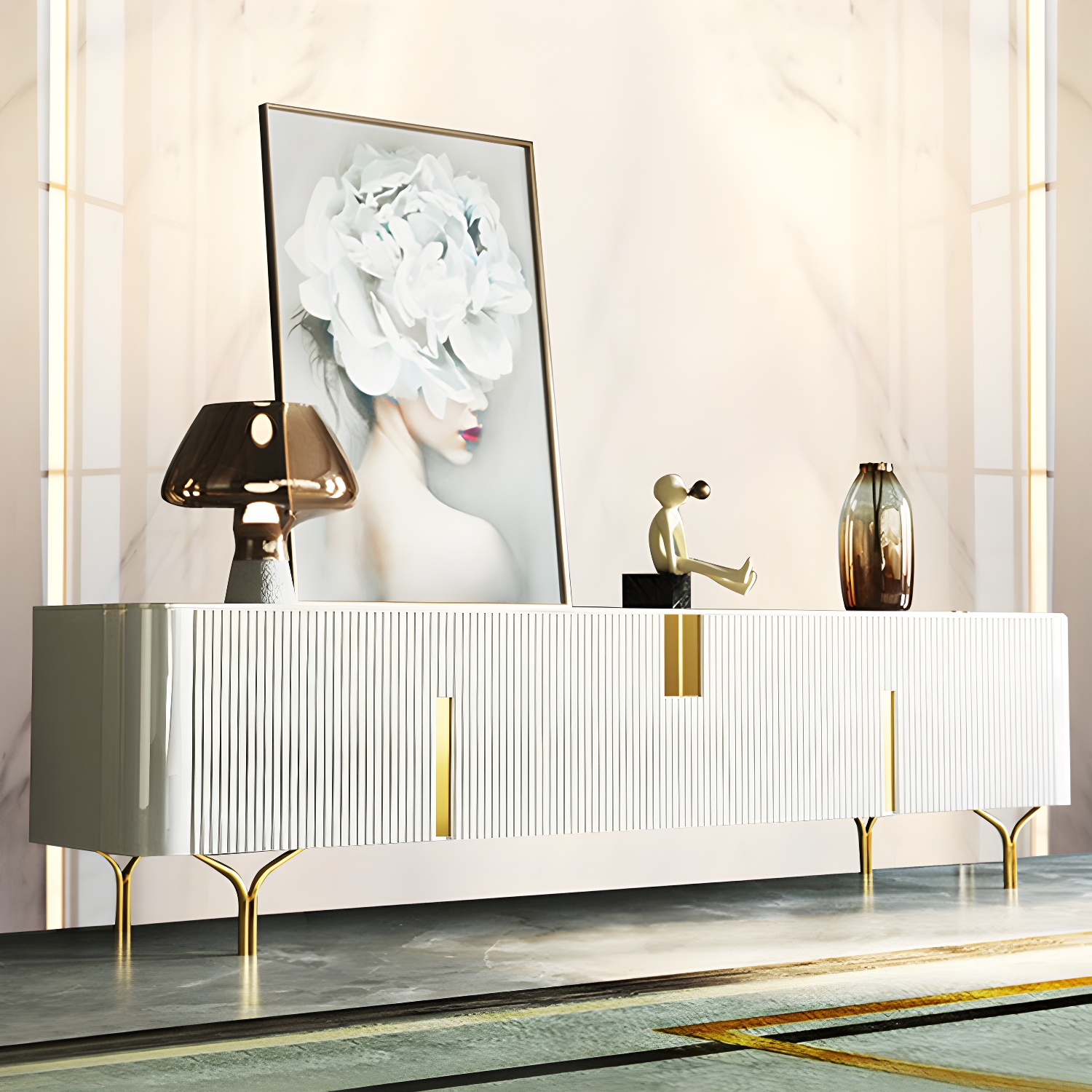 Enclosed Stone TV Stand | Ormau - image 12
