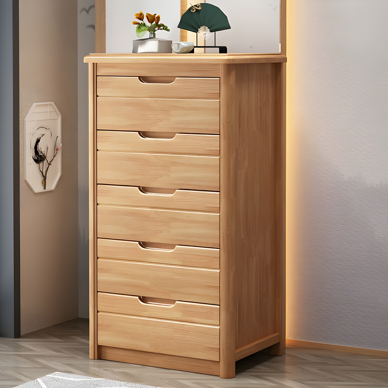 Wood Dresser | Narrow Vertical Design | Ormau - image 26