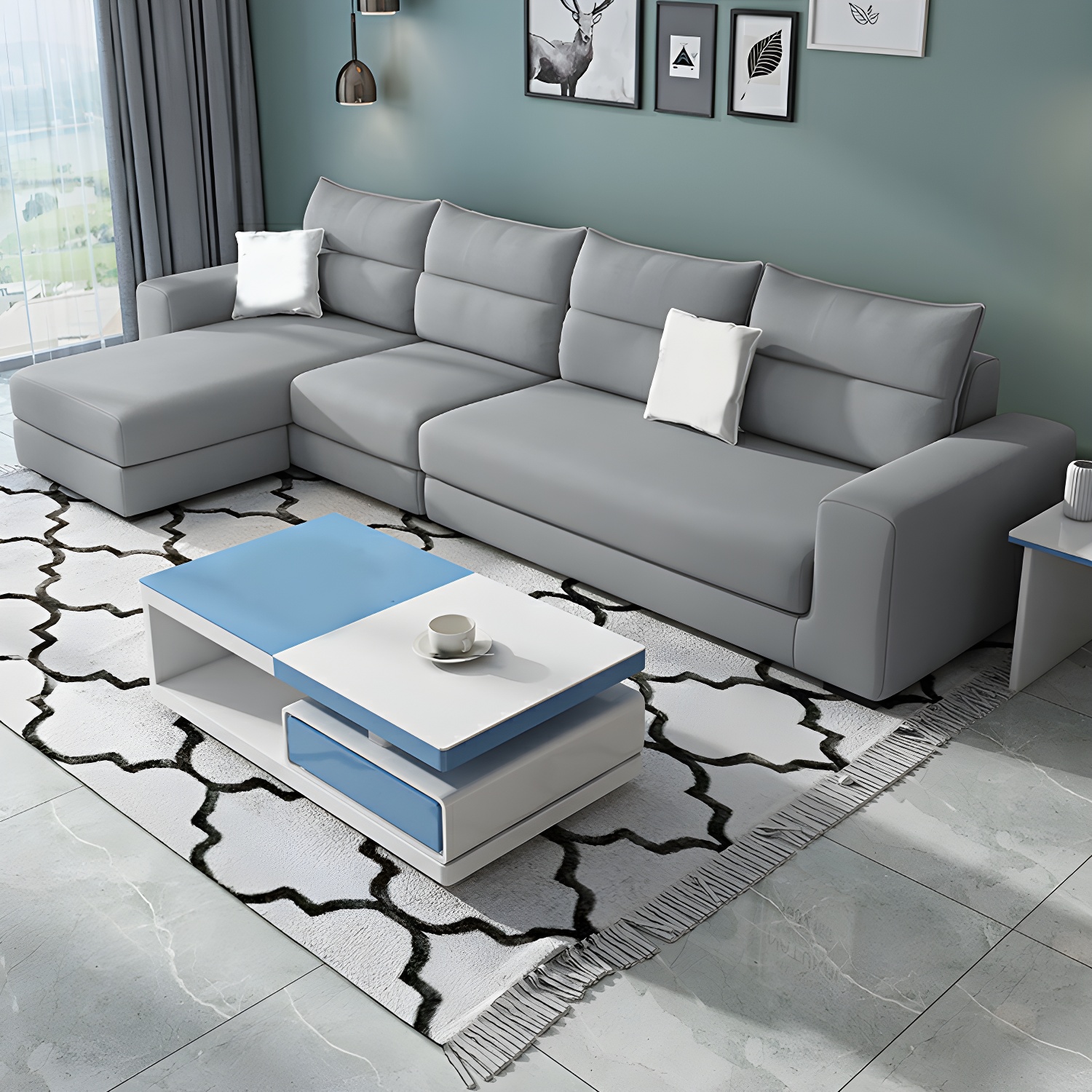Modern L-Shape Sectional | Ormau - image 14