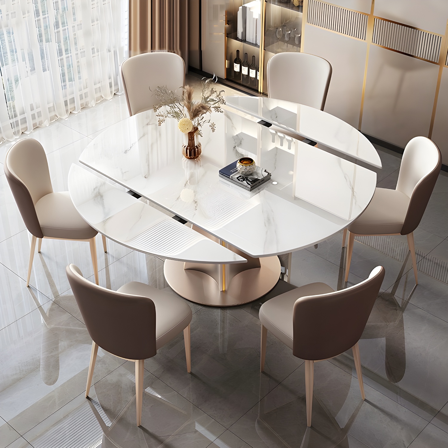 Glam Round Dining Set | Ormau - image 2