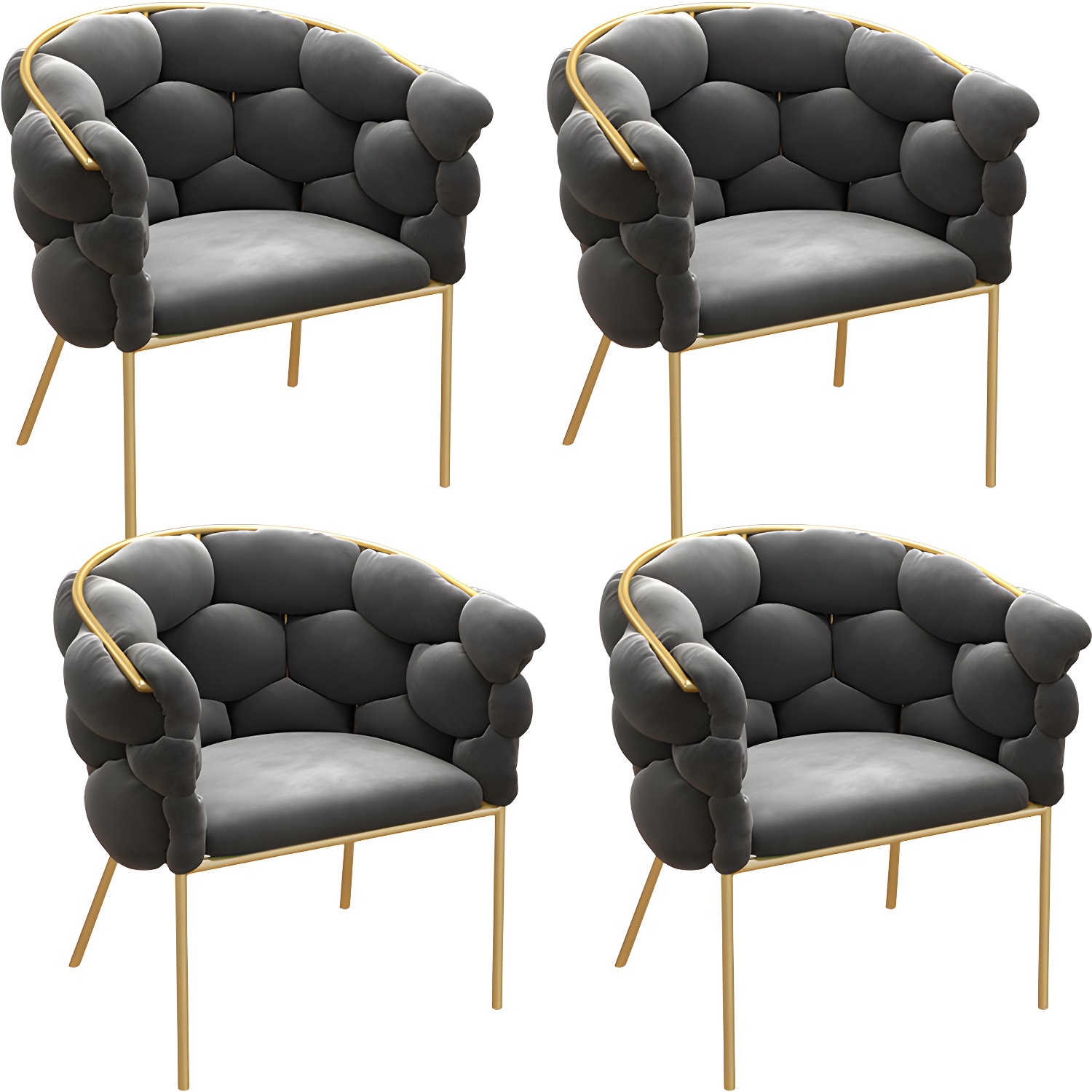 Glam Upholstered Dining Chair | Ormau - image 35