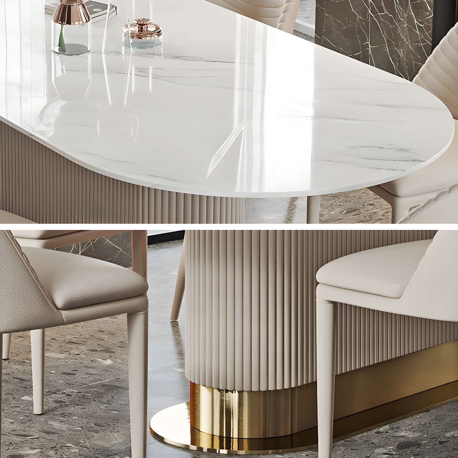 Oval Stone Dining Table | Ormau - image 6