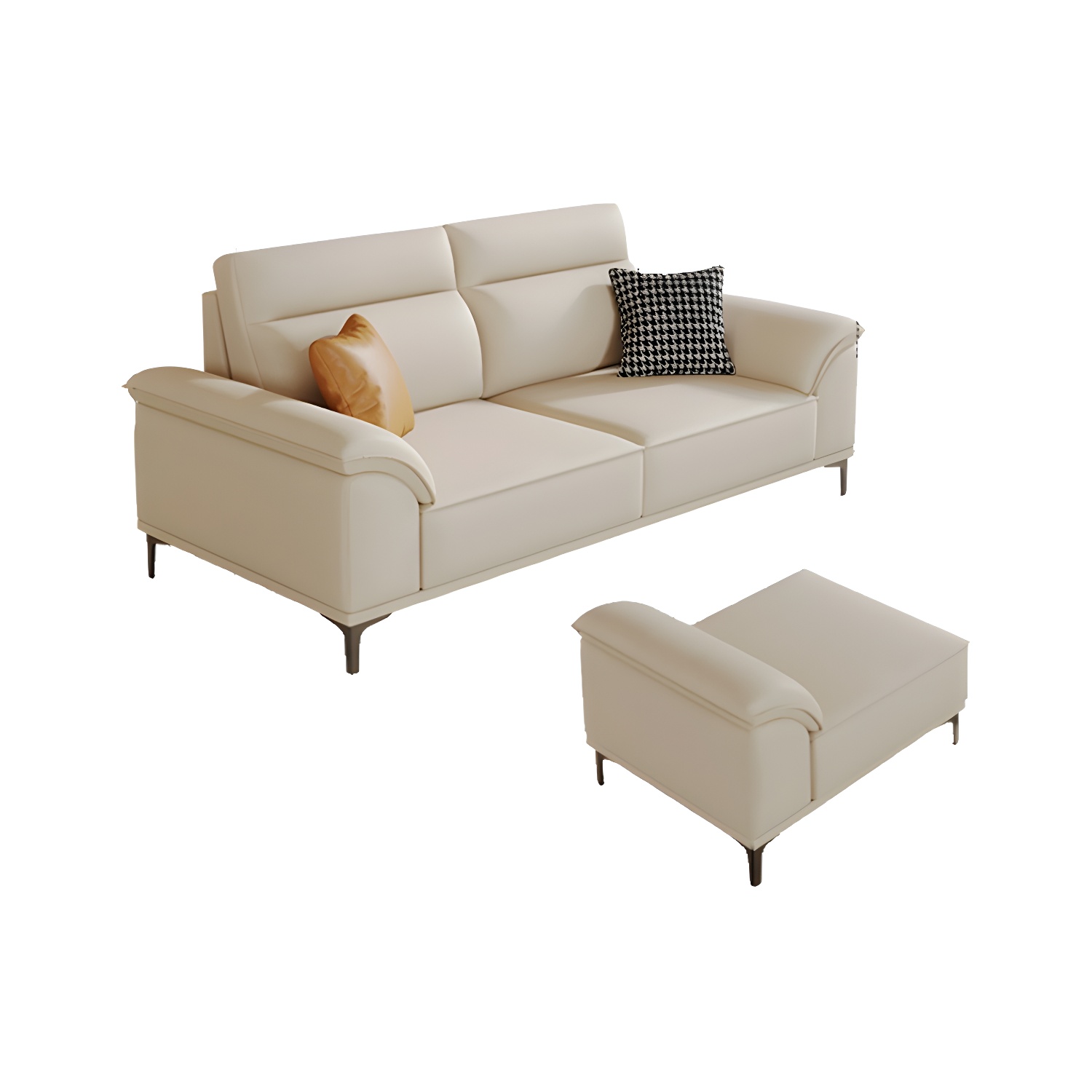 Modern Sofa with Ottoman | Ormau - image 23