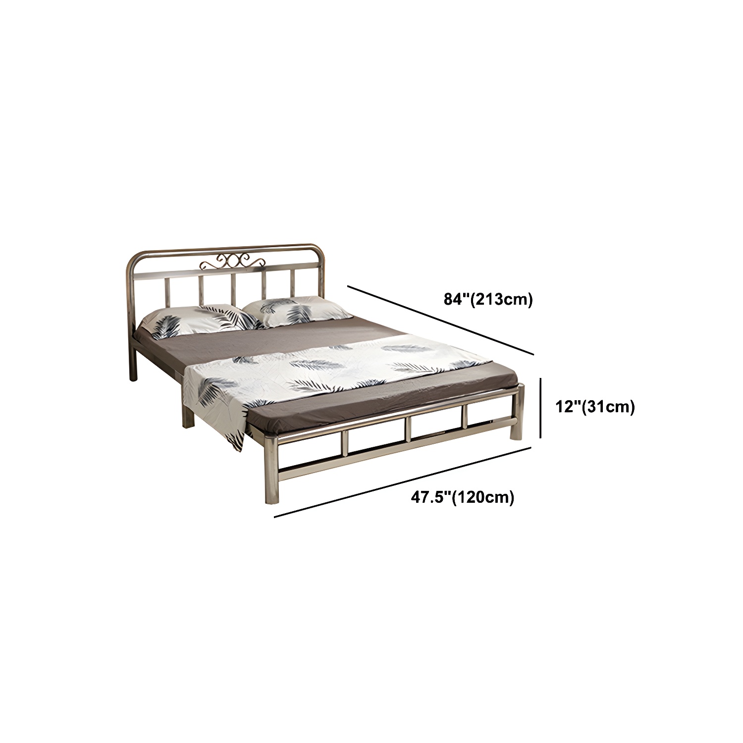 Silver Steel Bed | Ormau - image 12