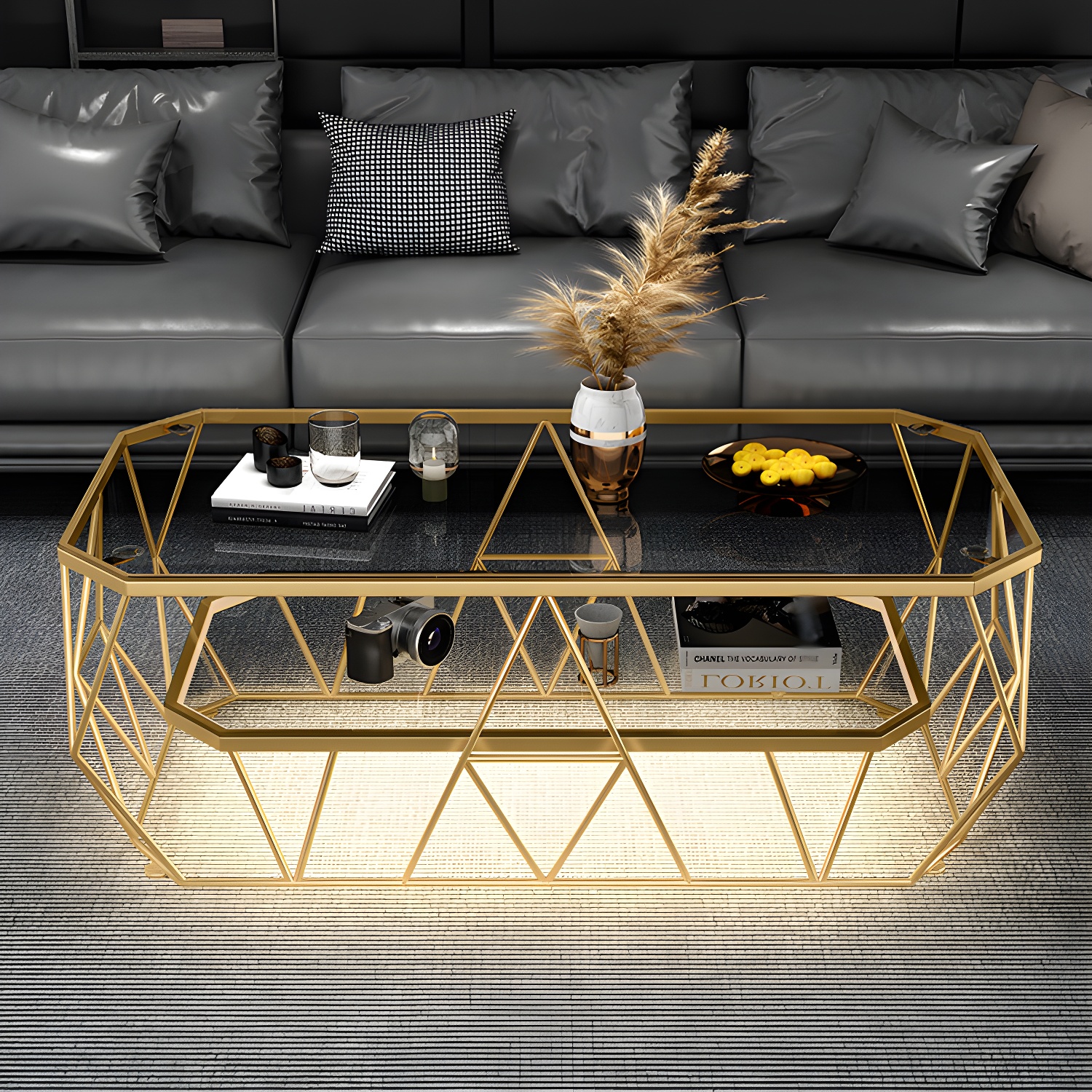 Octagon Glass Coffee Table | Ormau - image 8