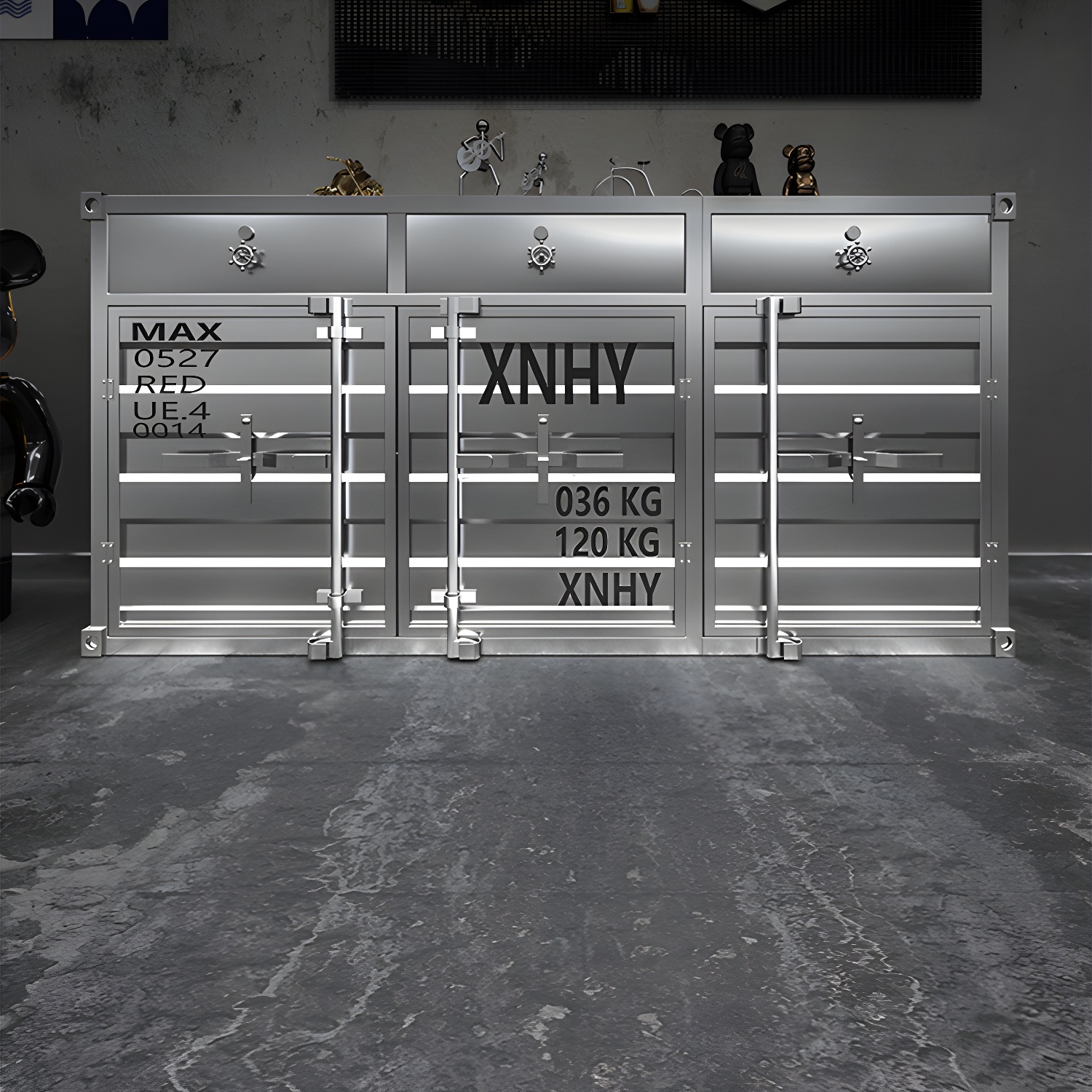 Industrial Silver Sideboard | Ormau - image 9