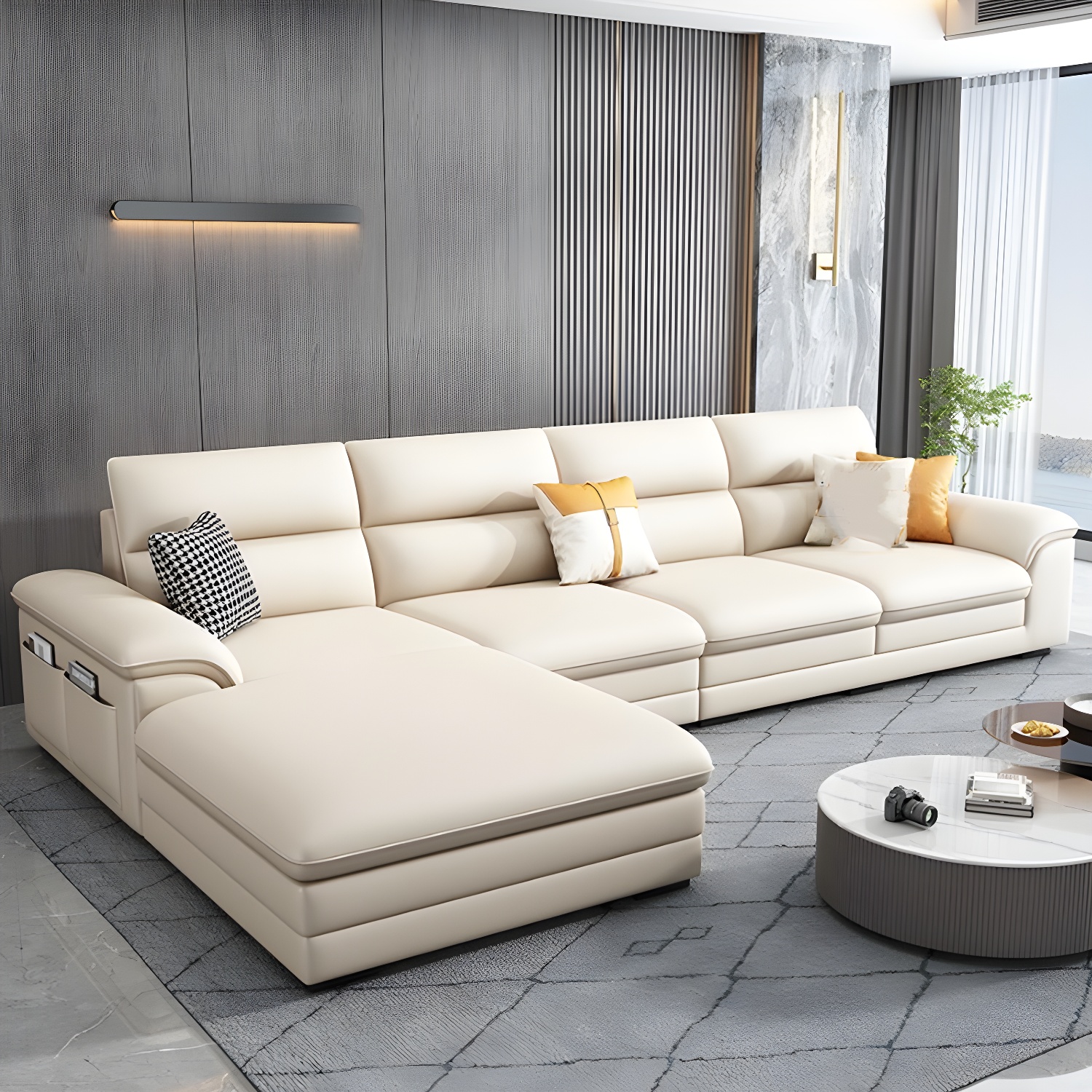 Genuine Leather Sectional | Ormau - image 1