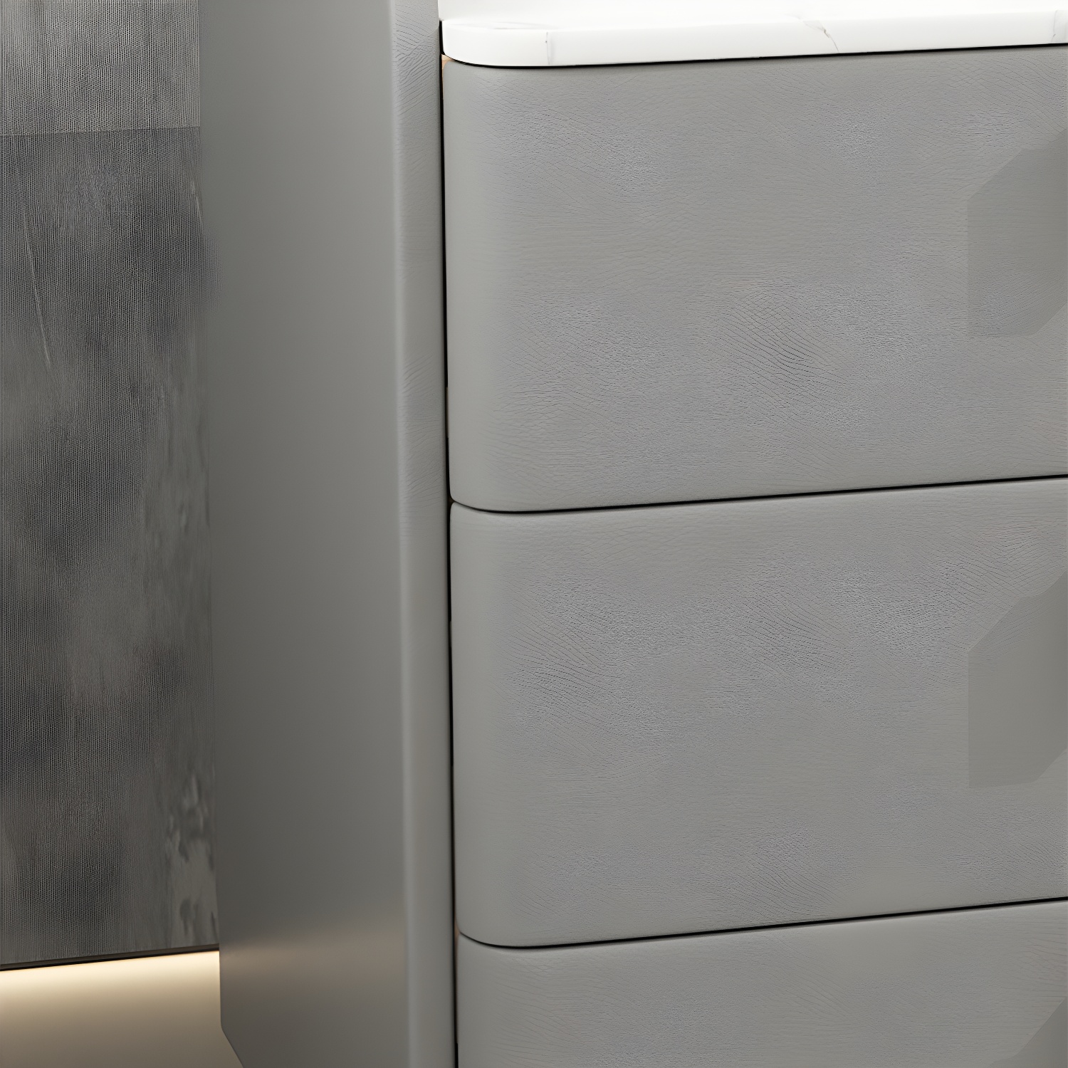 Modern Stone Top Nightstand | Ormau - image 16