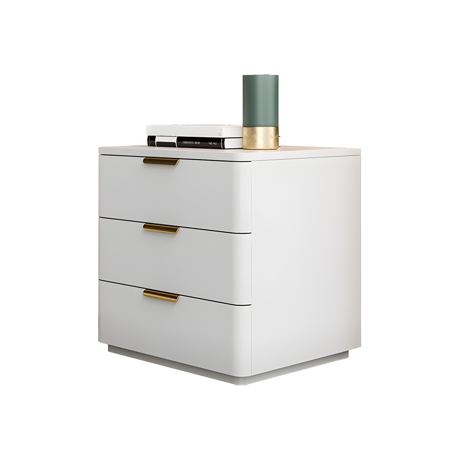 Leather Accent Nightstand | Ormau - image 14