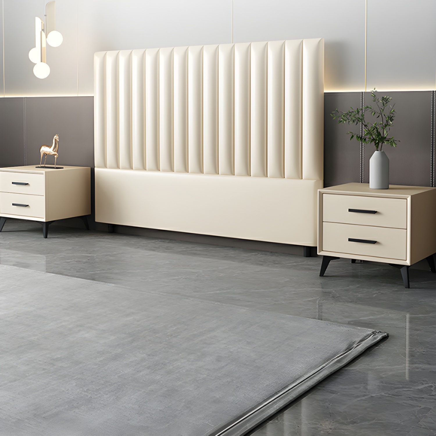 Pine Bed Headboard | Modern Freestanding | Ormau - image 9