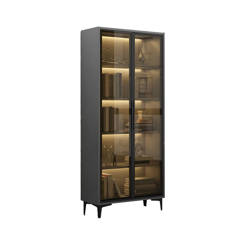 Glam Glass Accent Cabinet with Lighting | Ormau - image 7