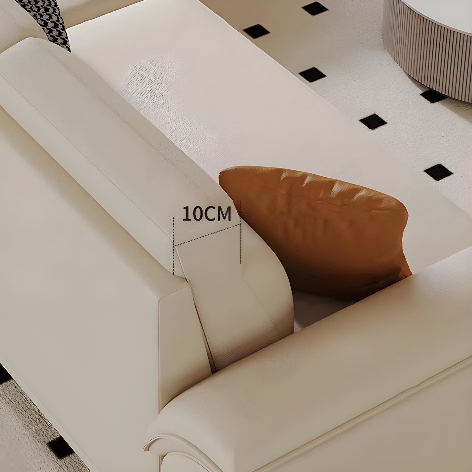 Modern Sofa with Ottoman | Ormau - image 4
