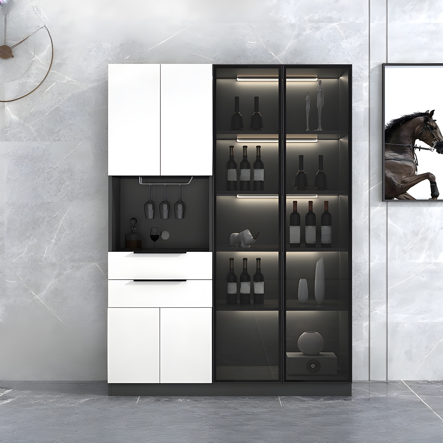 Elegant Glass Door Sideboard | Ormau - image 34