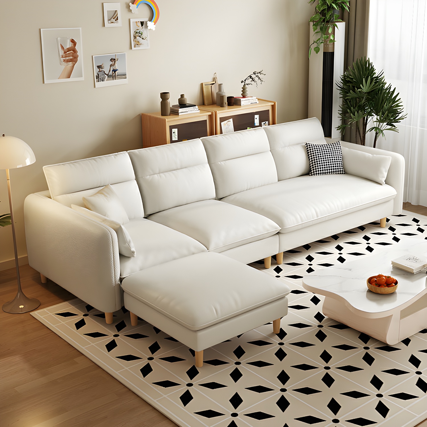 Modern Sectional Sofa Set with Ottoman | Ormau - image 13