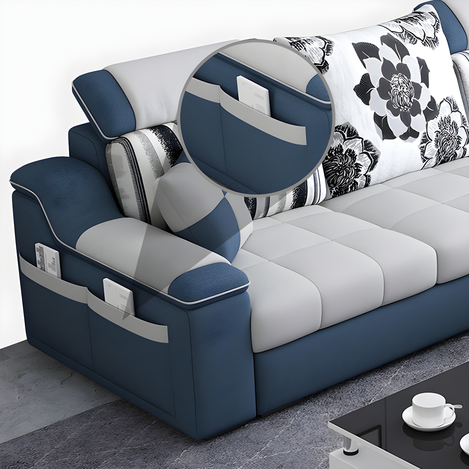 Reversible L-Shape Sectional Sofa | Ormau - image 18