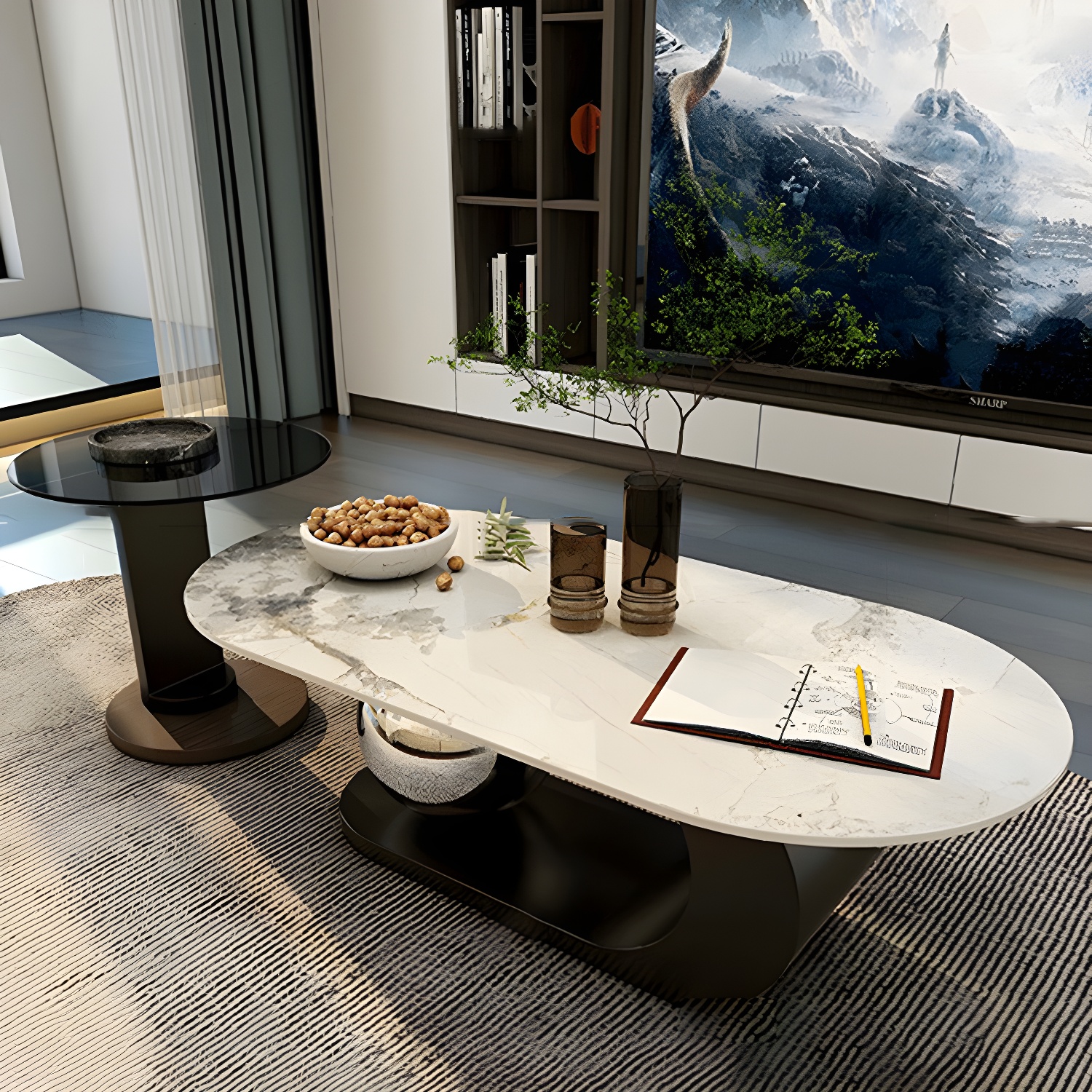 Glam Stone Coffee Table | Ormau - image 14