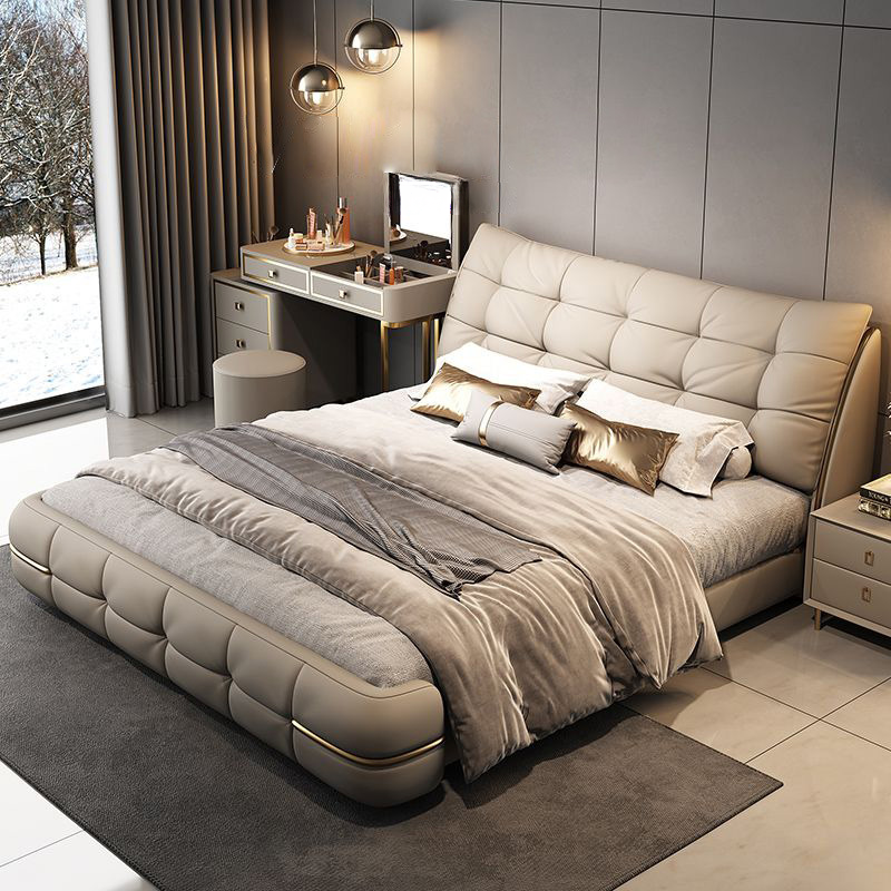Solid Beige Storage Bed | Ormau - image 16