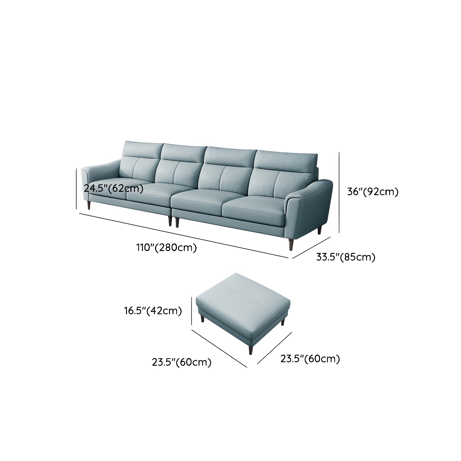 Modern Leather Sectional | Ormau - image 16