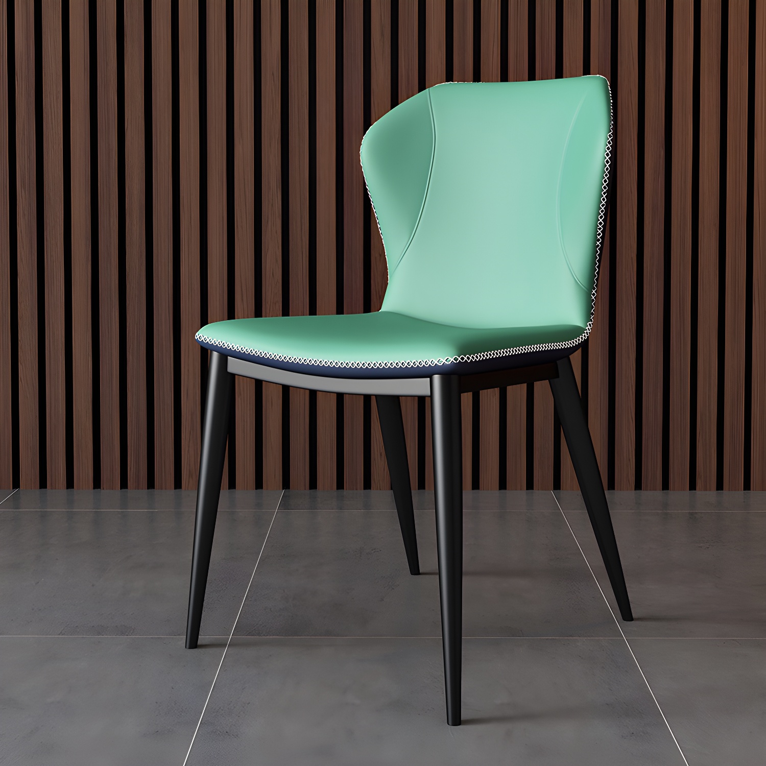 Wingback Leather Dining Chair | Ormau - image 3