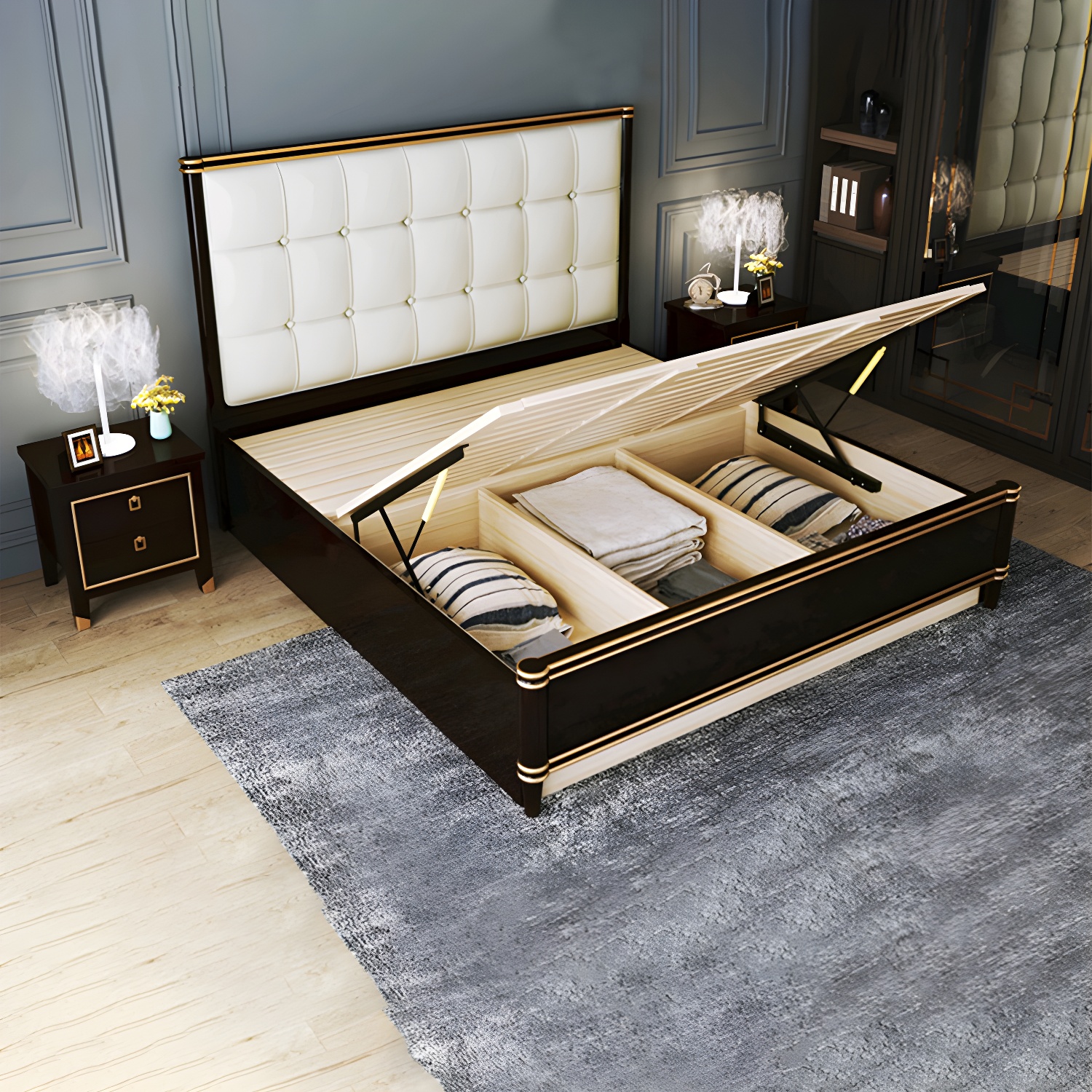 Modern Tufted Bed | Ormau - image 13