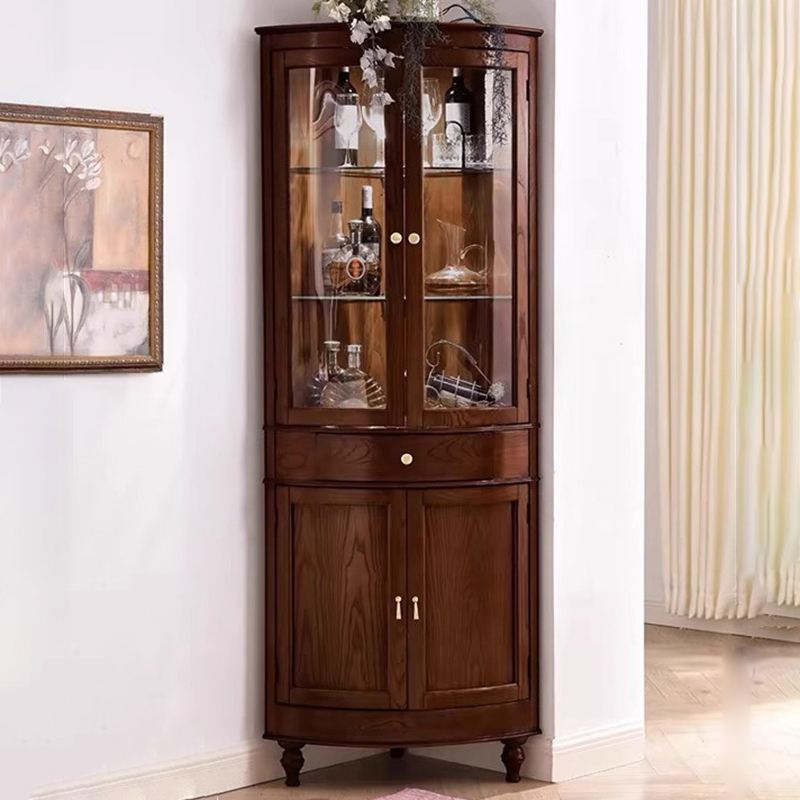 Corner Accent Cabinet with Glazed Door | Ormau - image 1