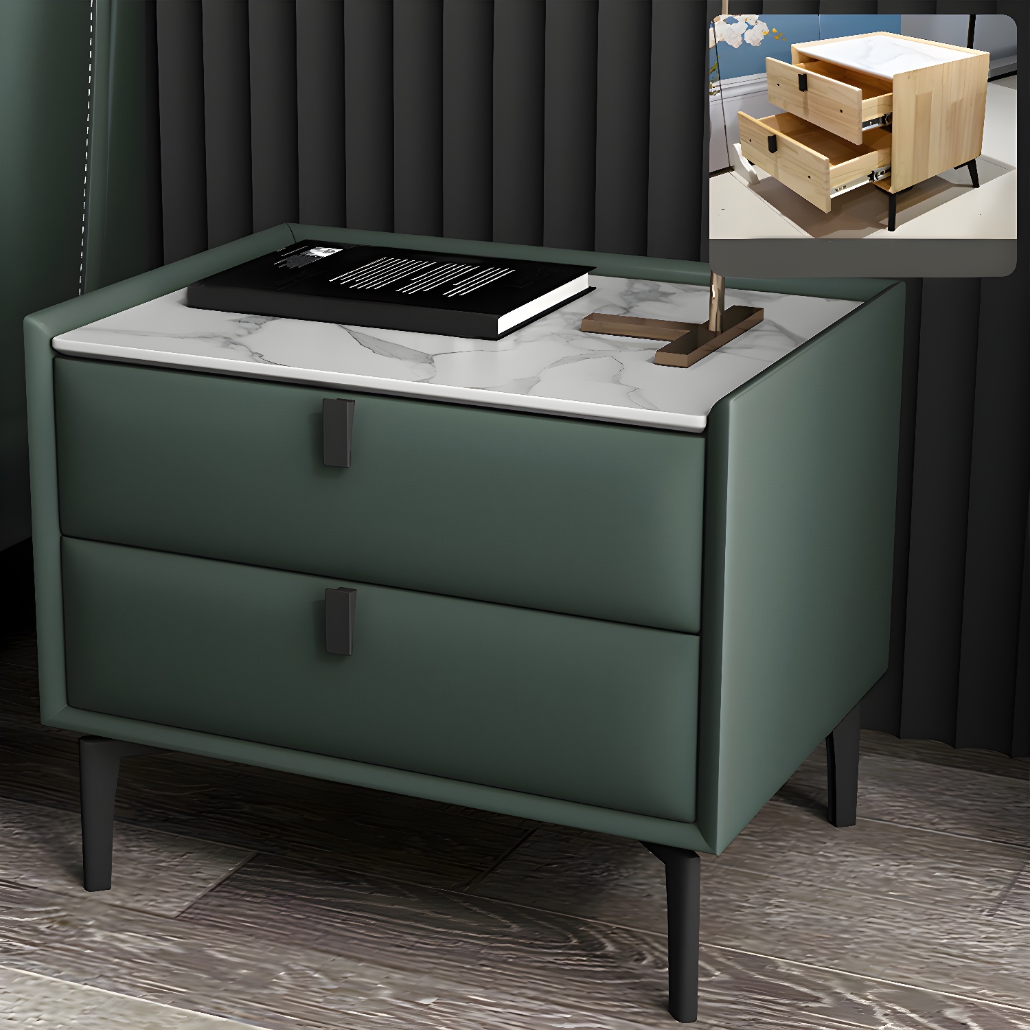 Solid Wood Nightstand | Ormau - image 28