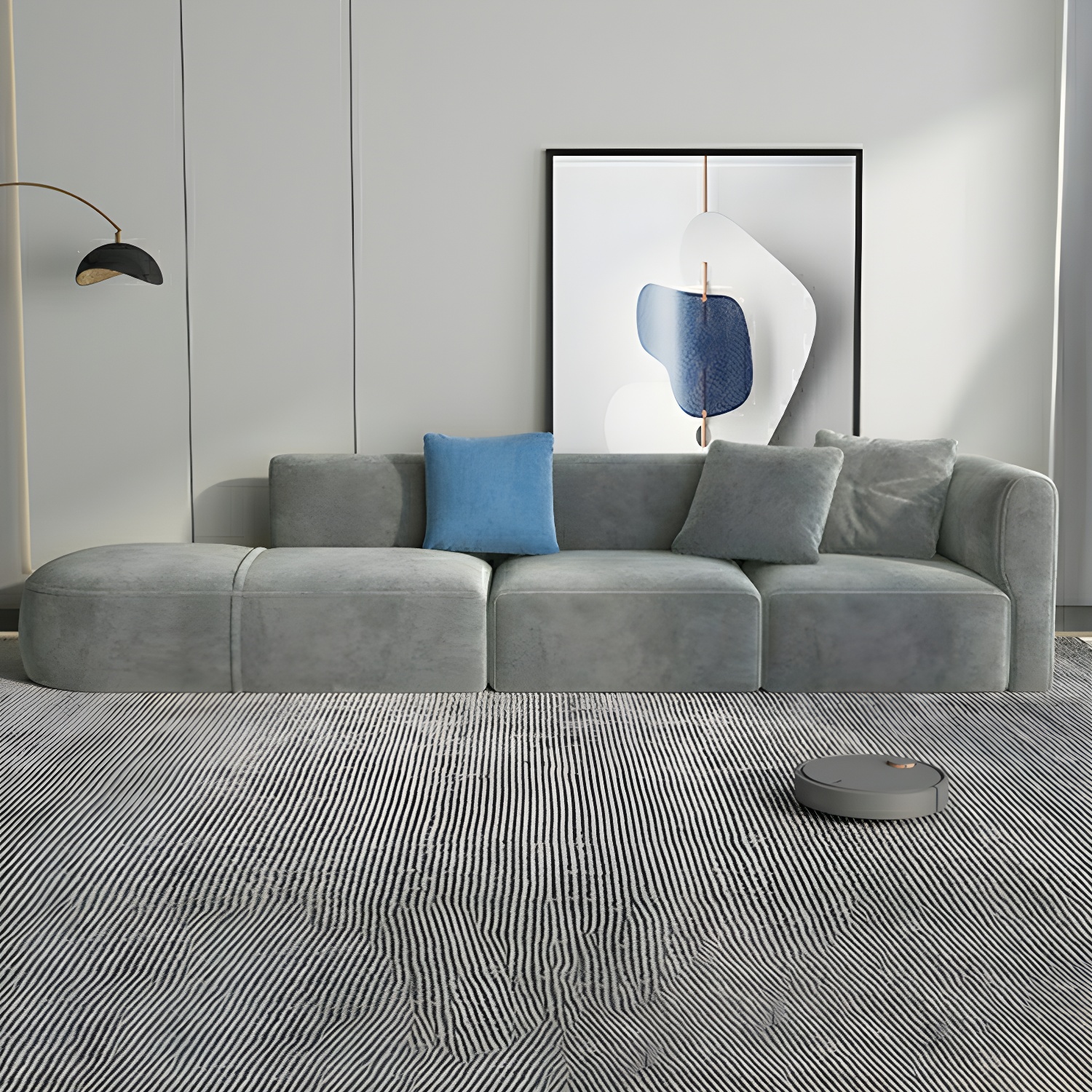 Flannel Sectional Sofa | Ormau - image 30