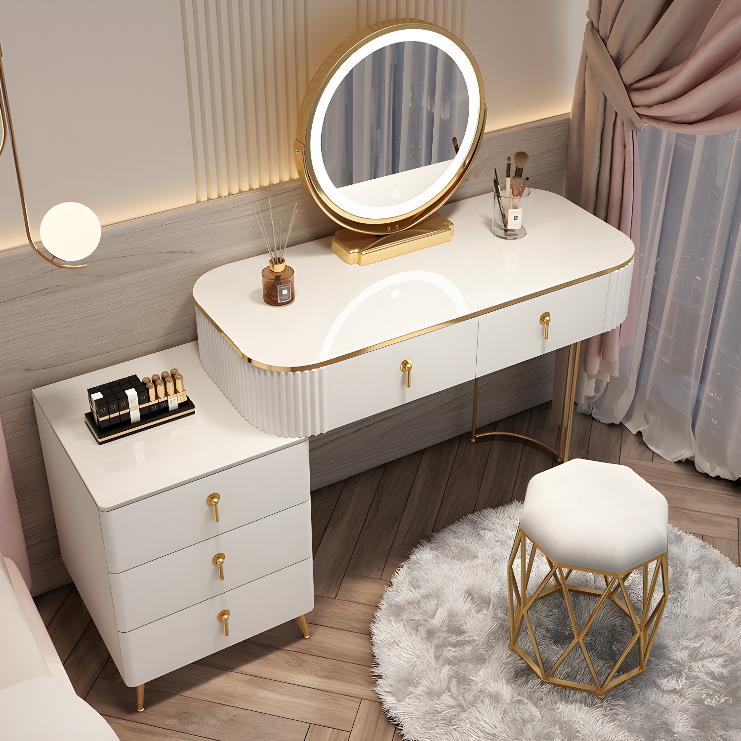 Mirrored Vanity Desk | Ormau - image 42