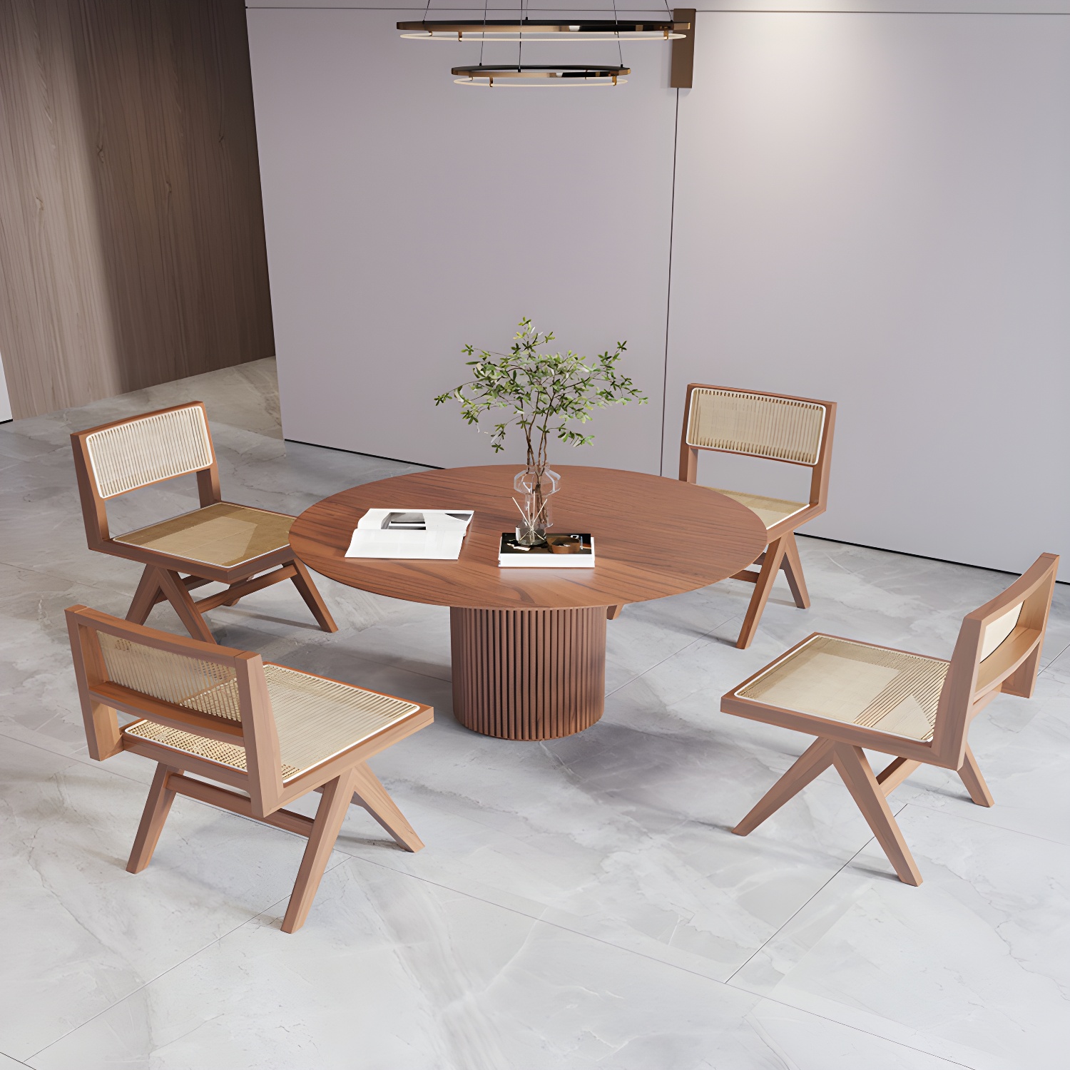 Solid Wood Round Dining Table | Ormau - image 5