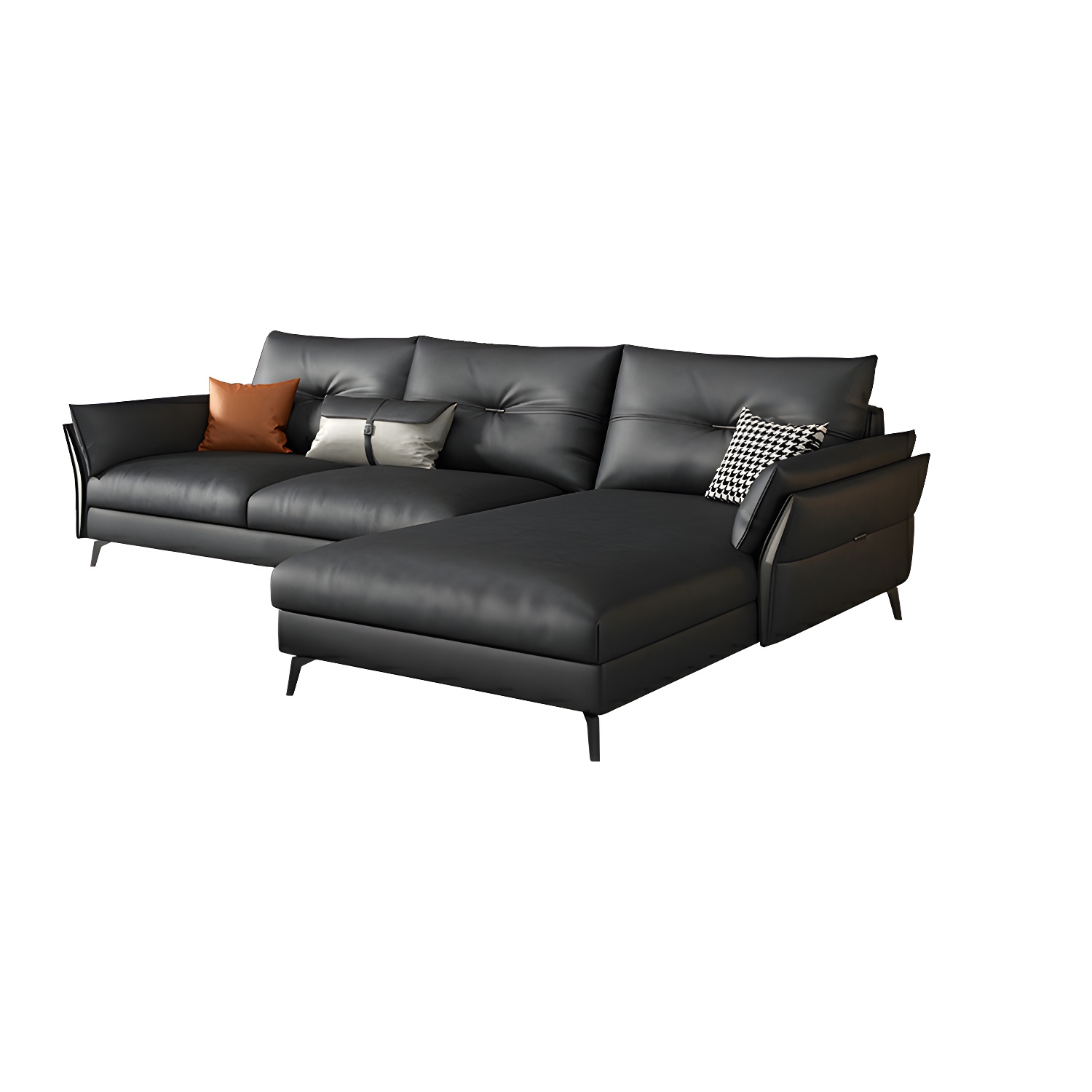 Tufted Gray Sectional | Ormau - image 23
