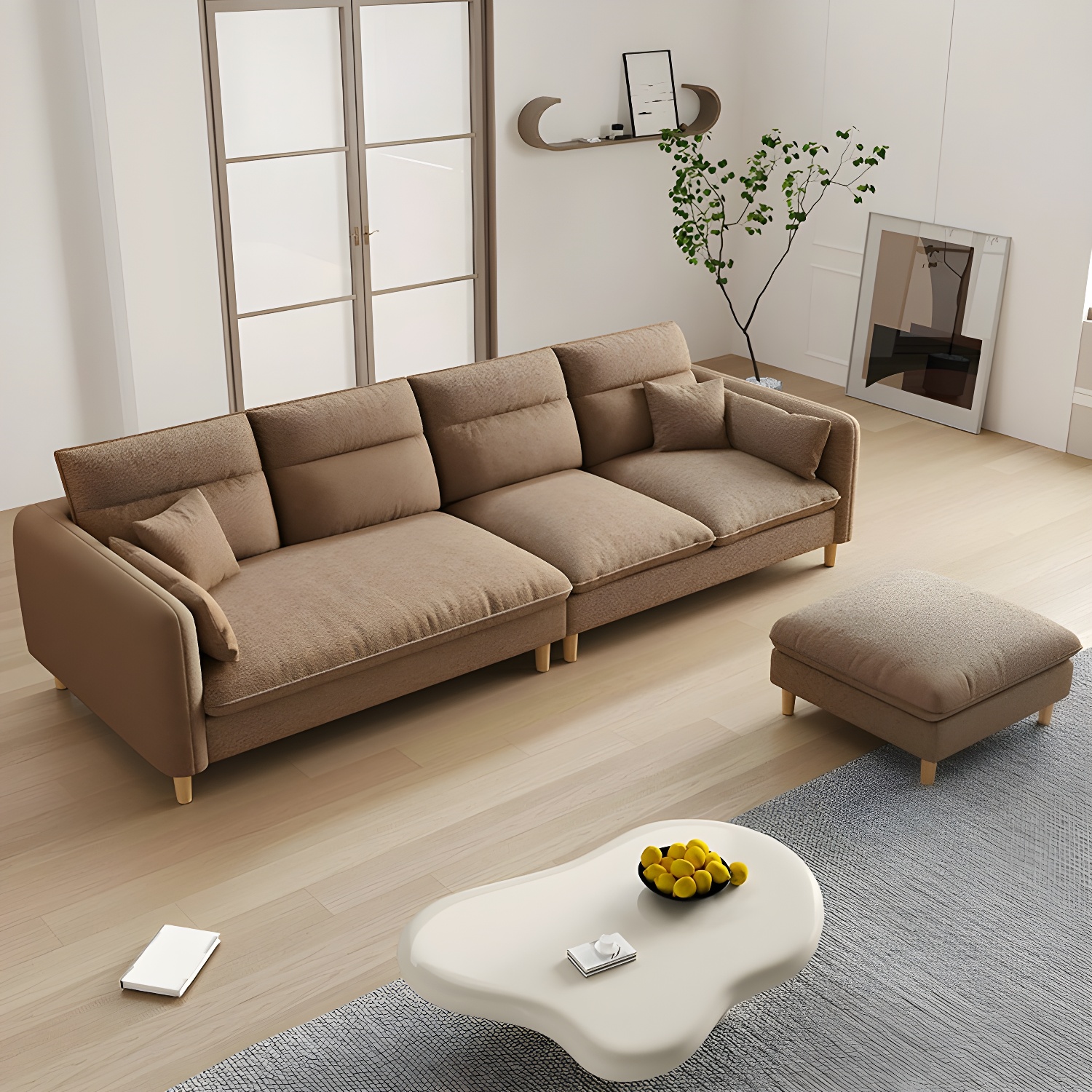 Modern Sectional Sofa Set with Ottoman | Ormau - image 8
