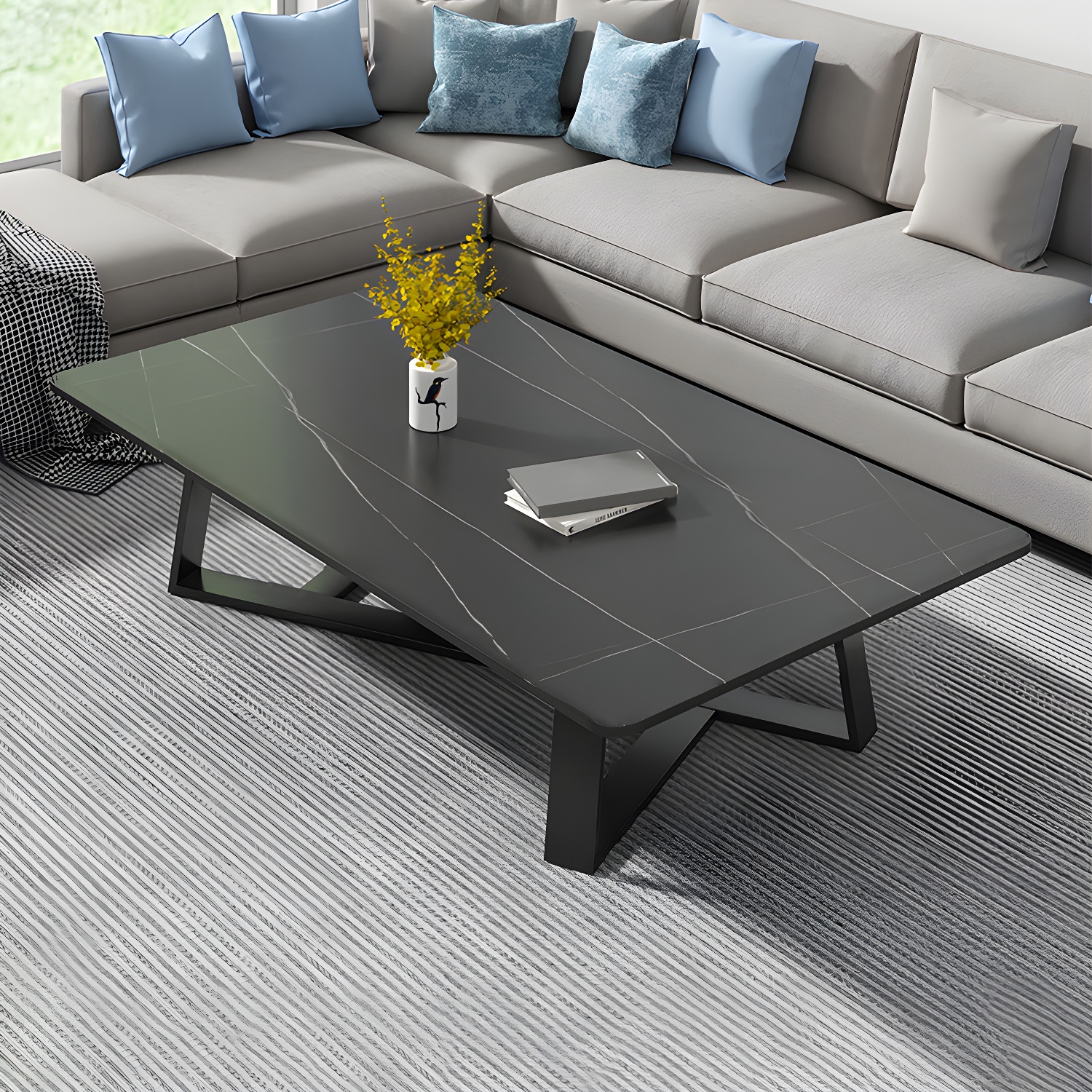 Stone & Steel Coffee Table | Ormau - image 24