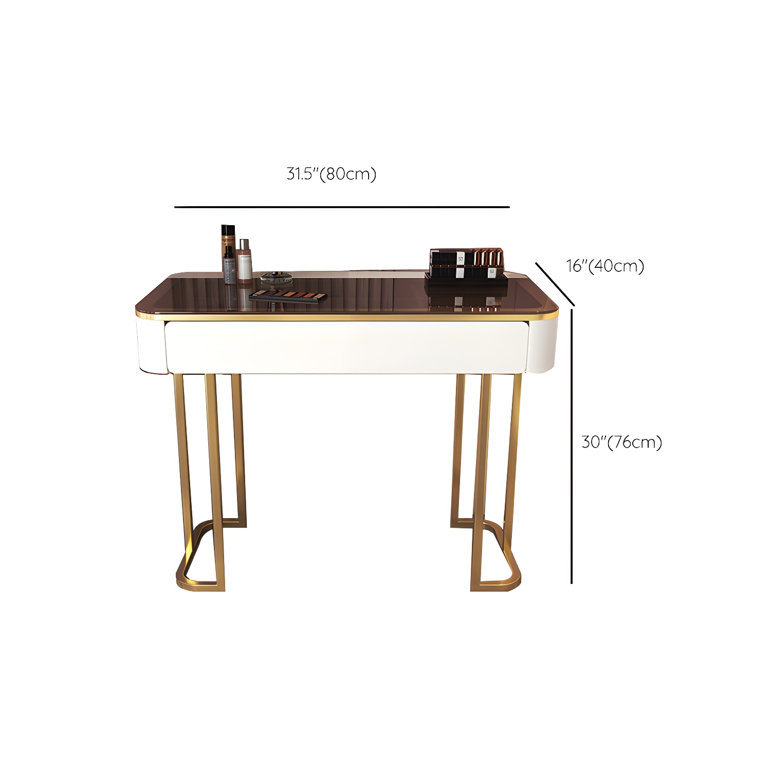 Glam Glass-Top Vanity | Ormau - image 15