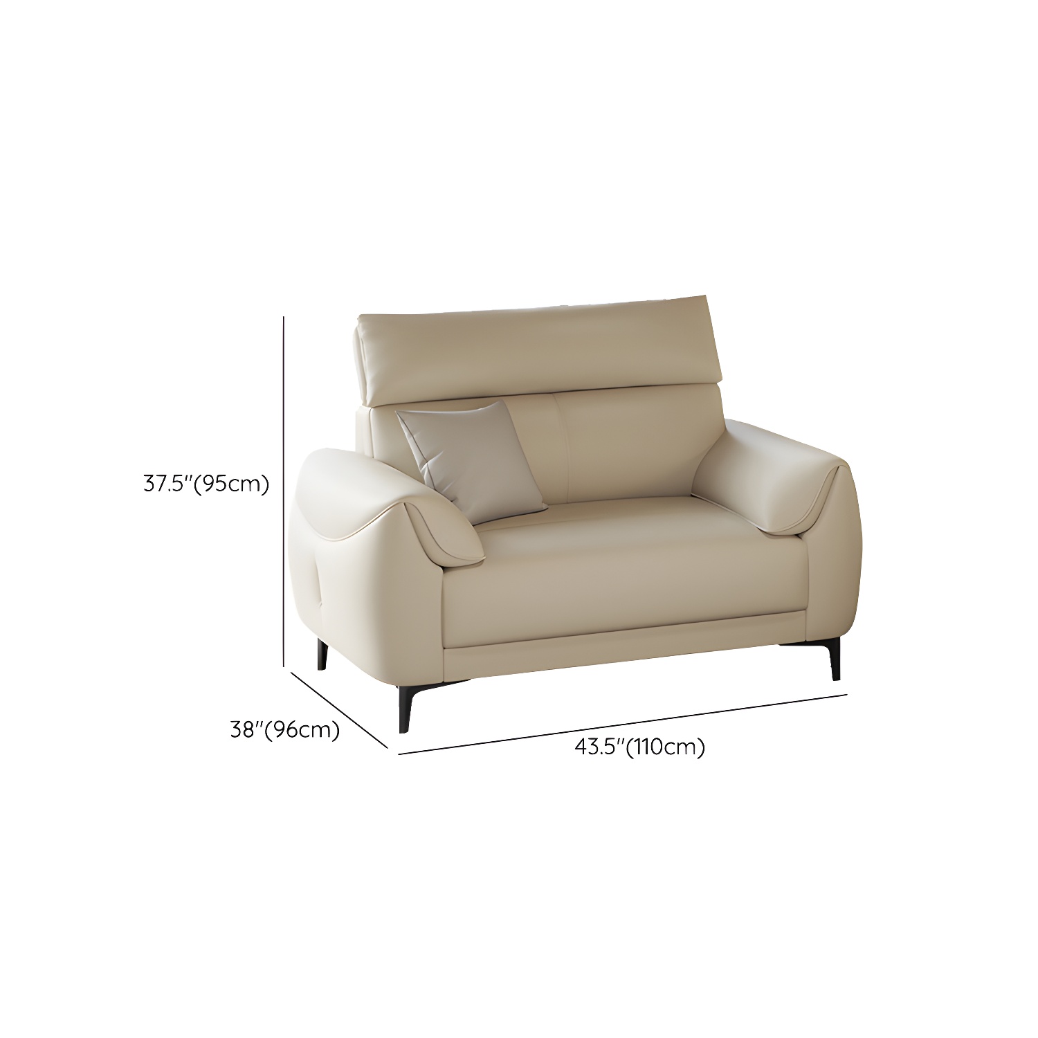 Modern Leather Sectional Sofa | Ormau - image 9