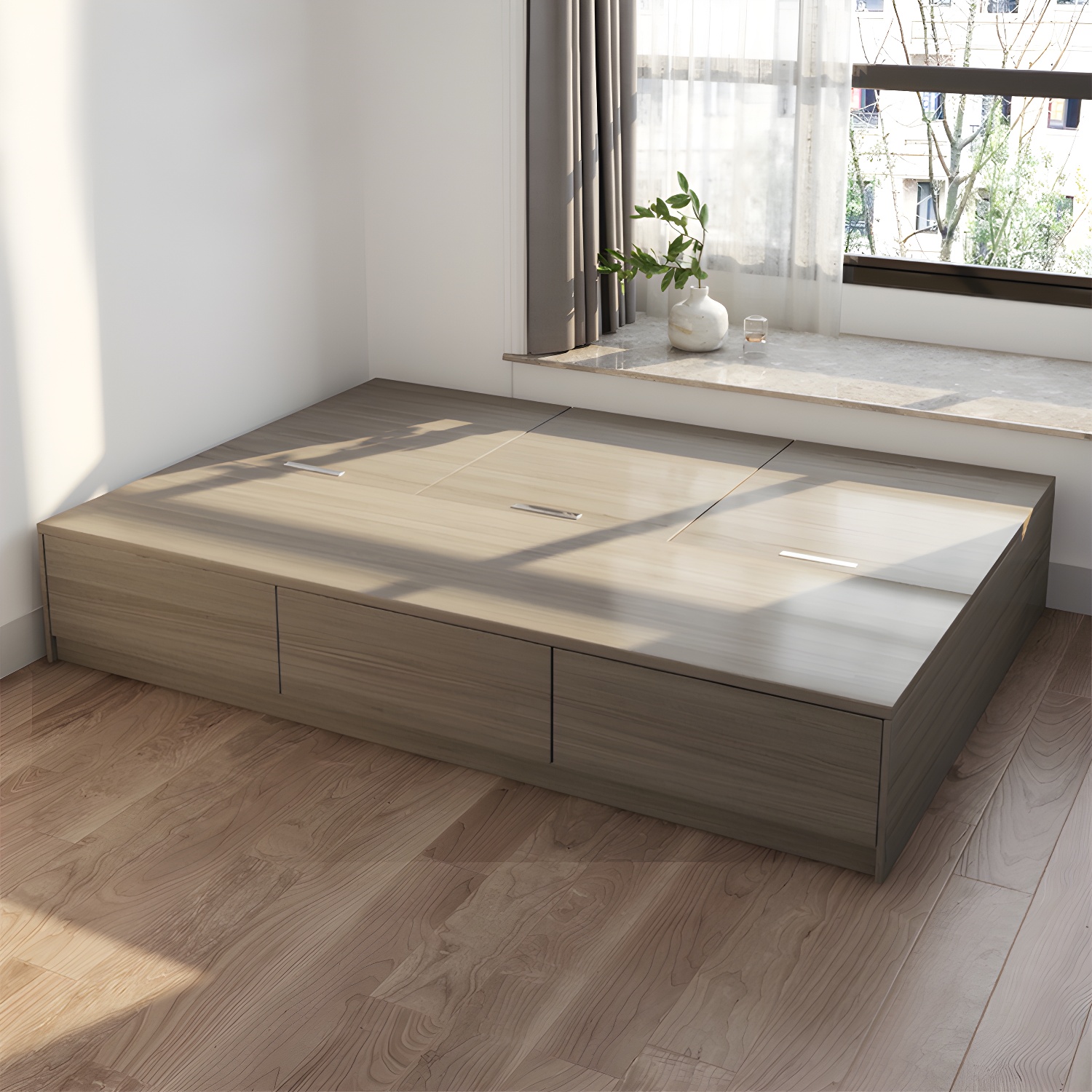Light Brown Platform Bed | Ormau - image 4