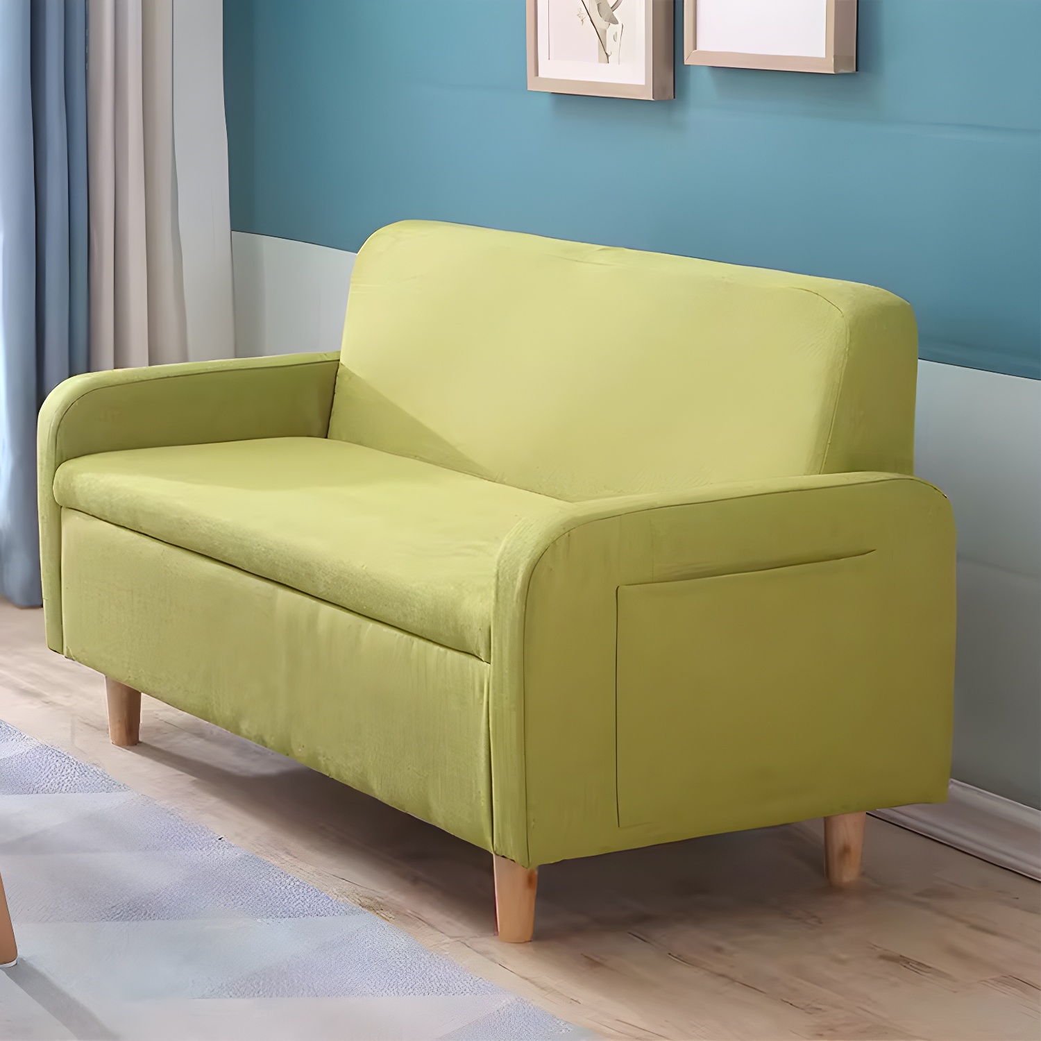 Sculptural Linen Sofa | Ormau - image 5