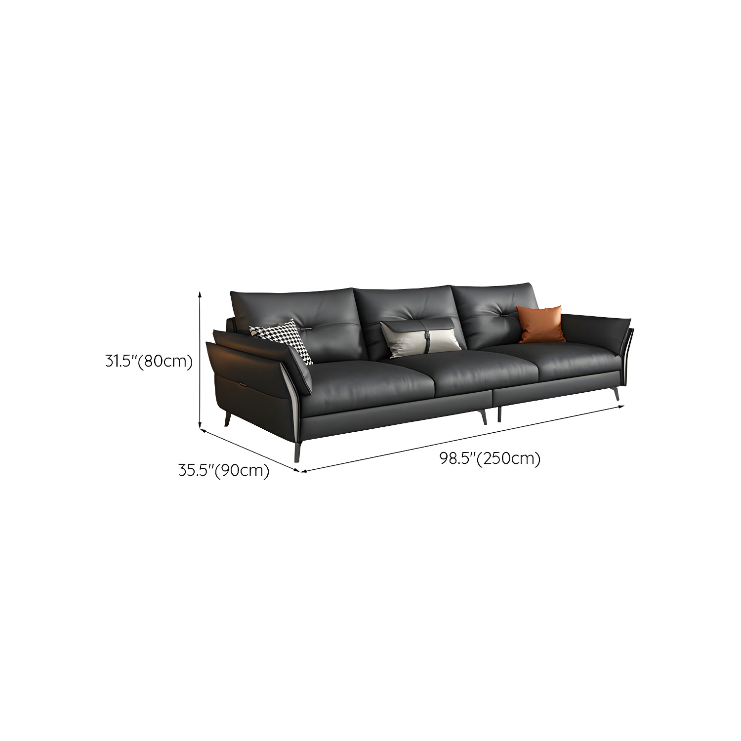Tufted Gray Sectional | Ormau - image 13