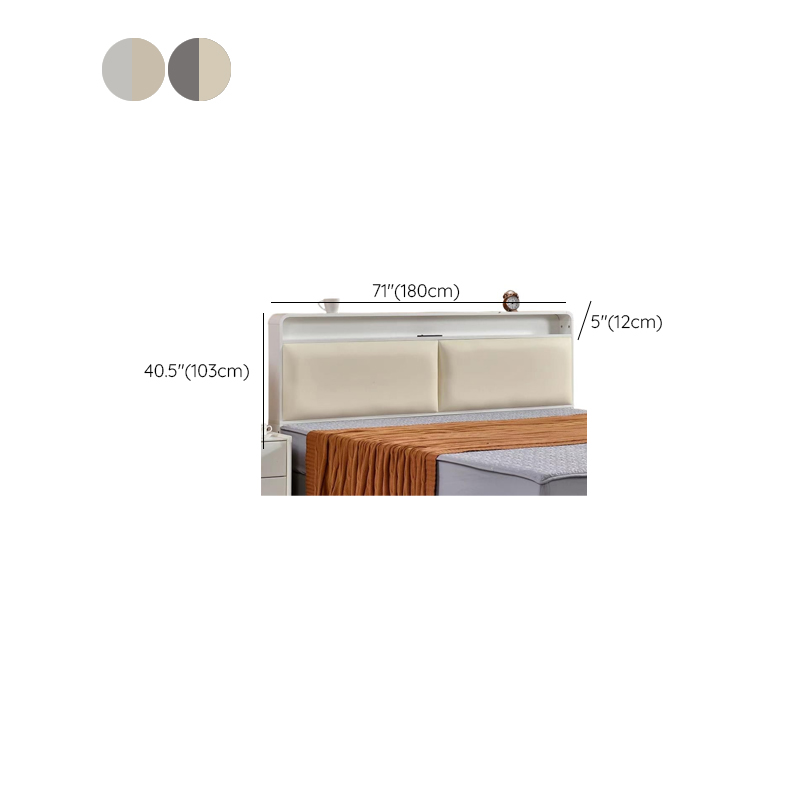 Panel Headboard with Shelves | Ormau - image 18
