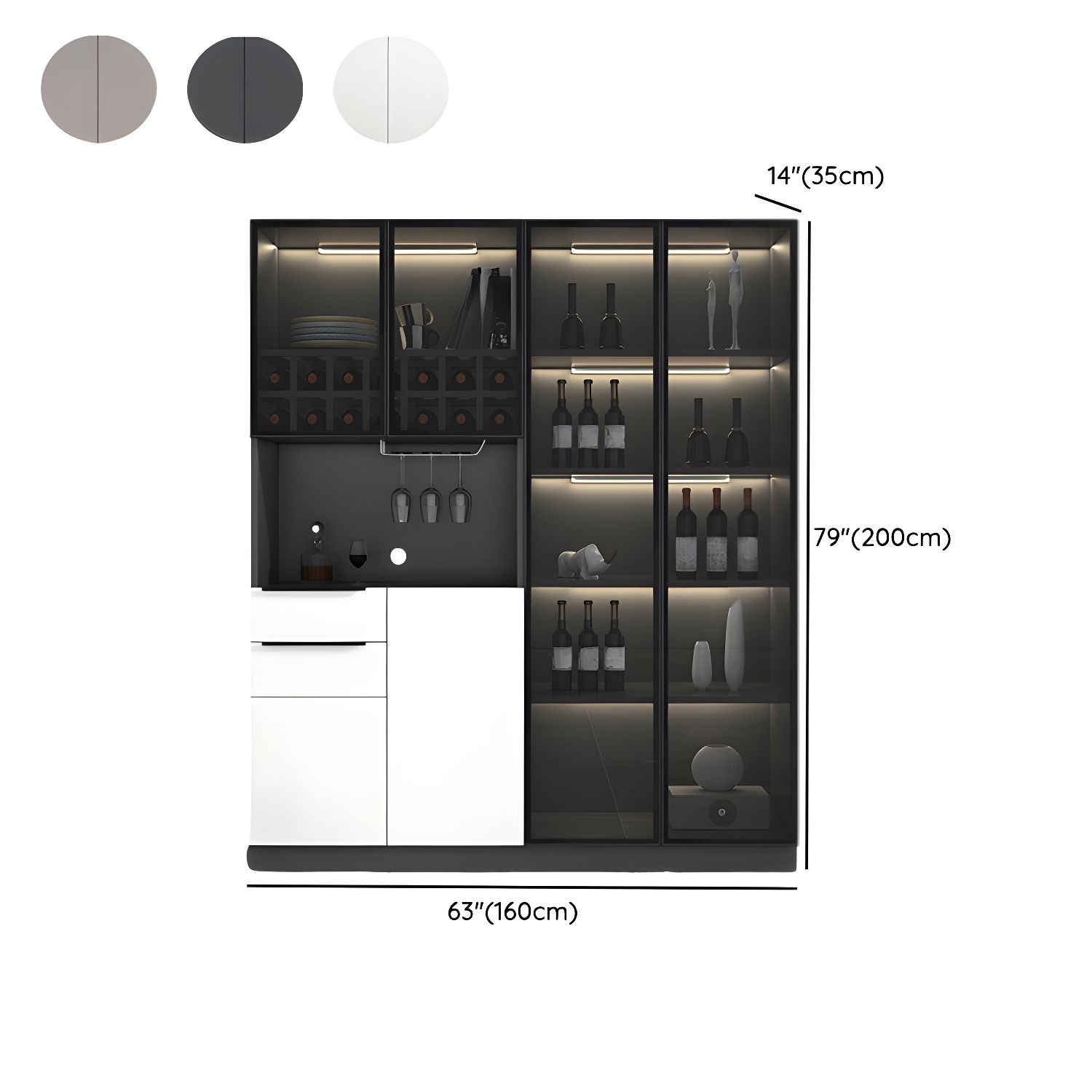 Elegant Glass Door Sideboard | Ormau - image 19