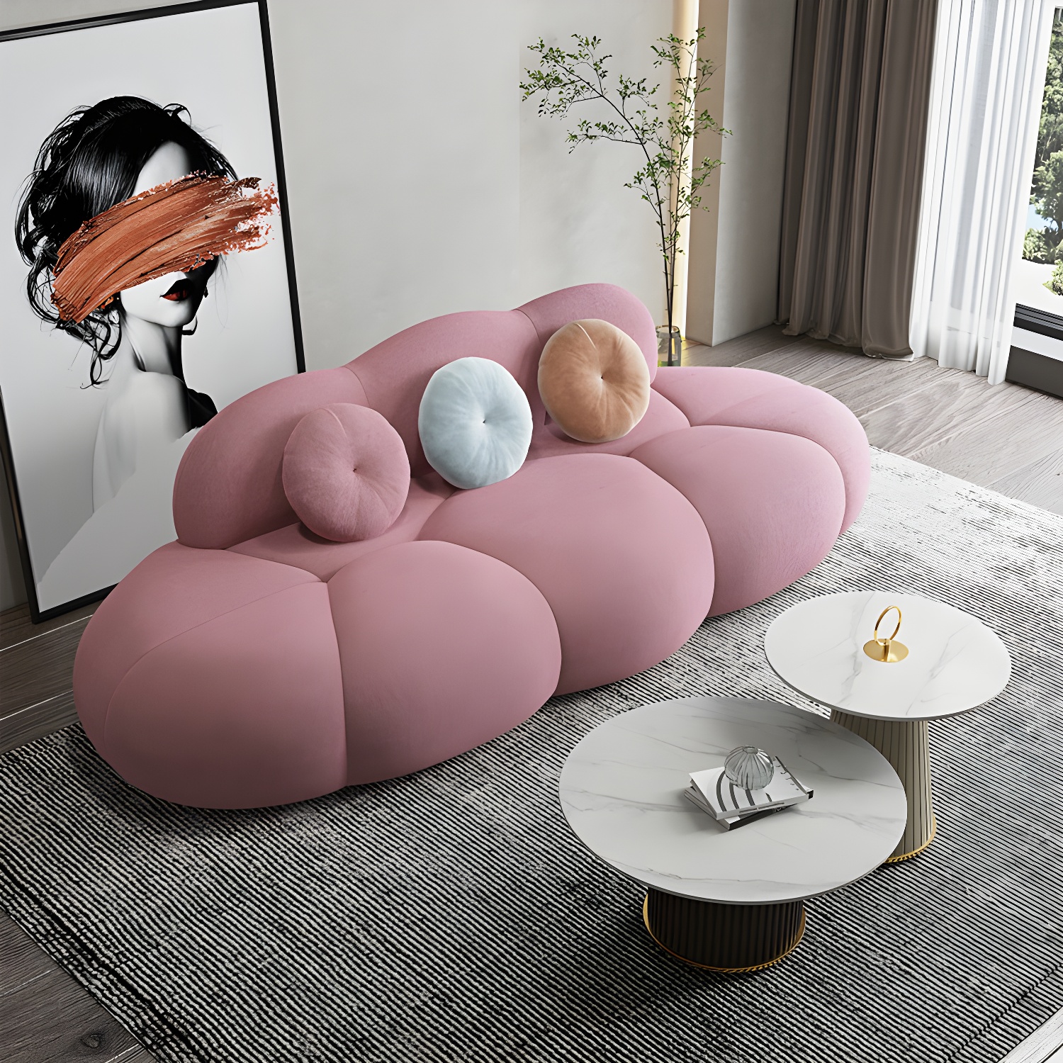 Wool Sofa with Pillows | Ormau - image 11