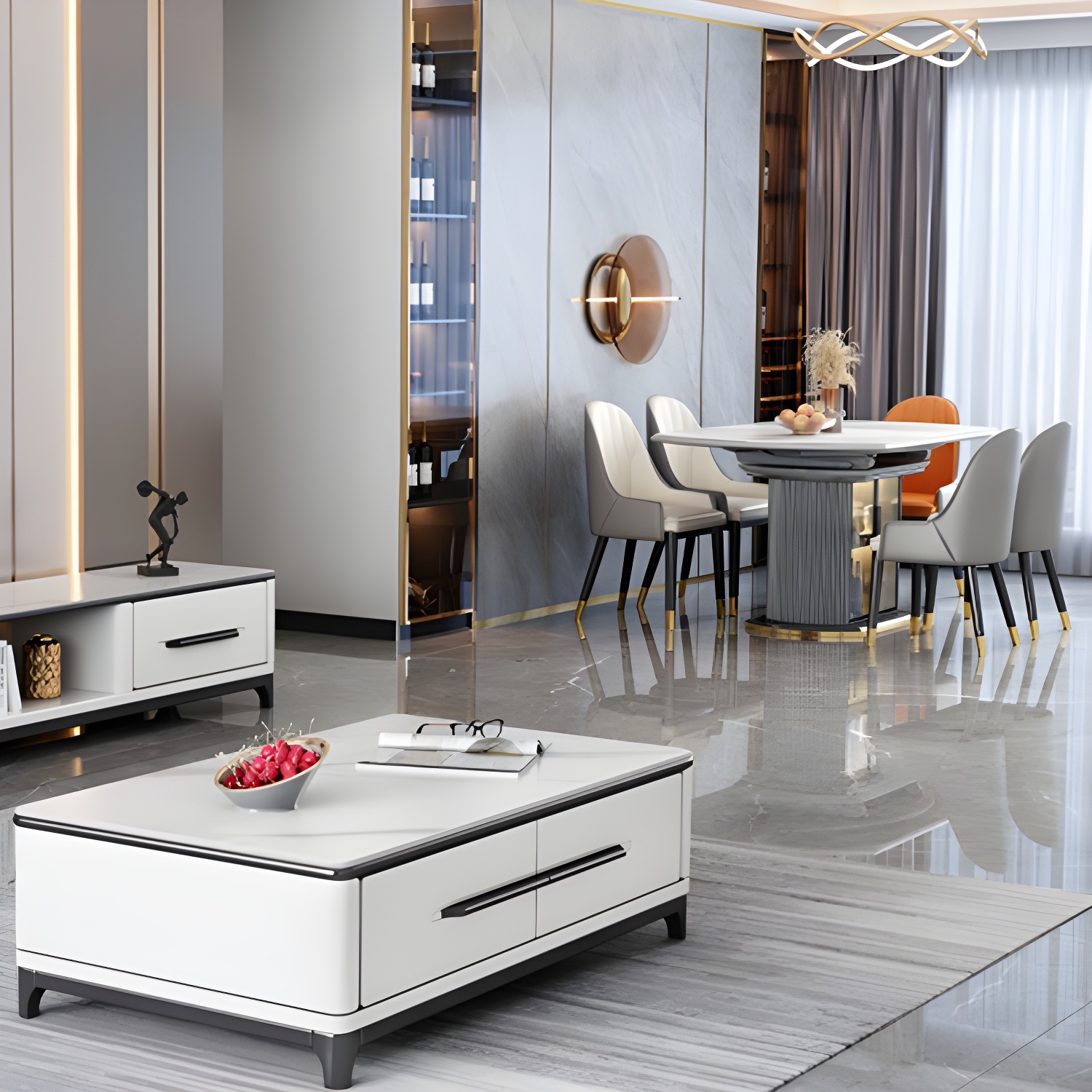 Slate & Gray Dining Set | Ormau - image 3