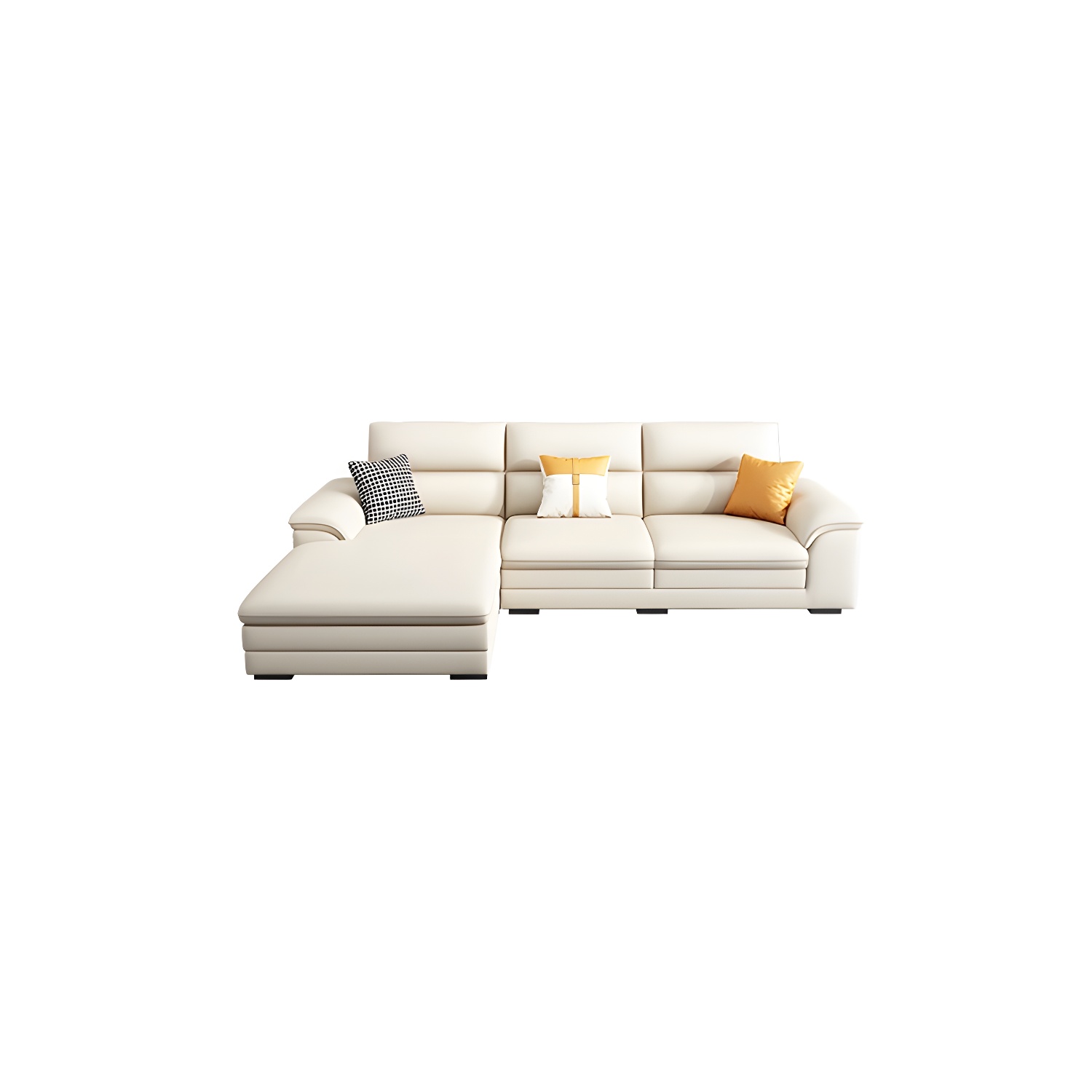 Modern Beige Sectional Sofa | Ormau - image 32