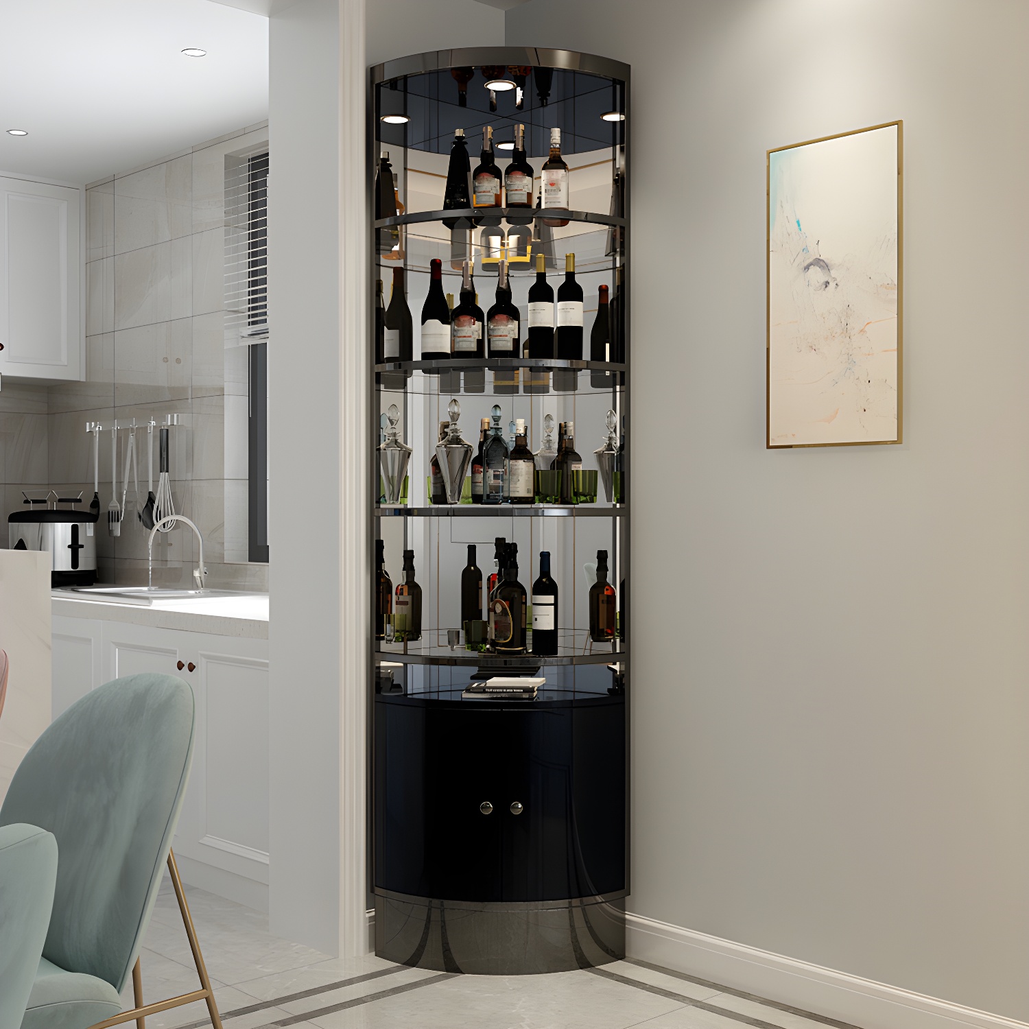 Glam Corner Cabinet | Ormau - image 1