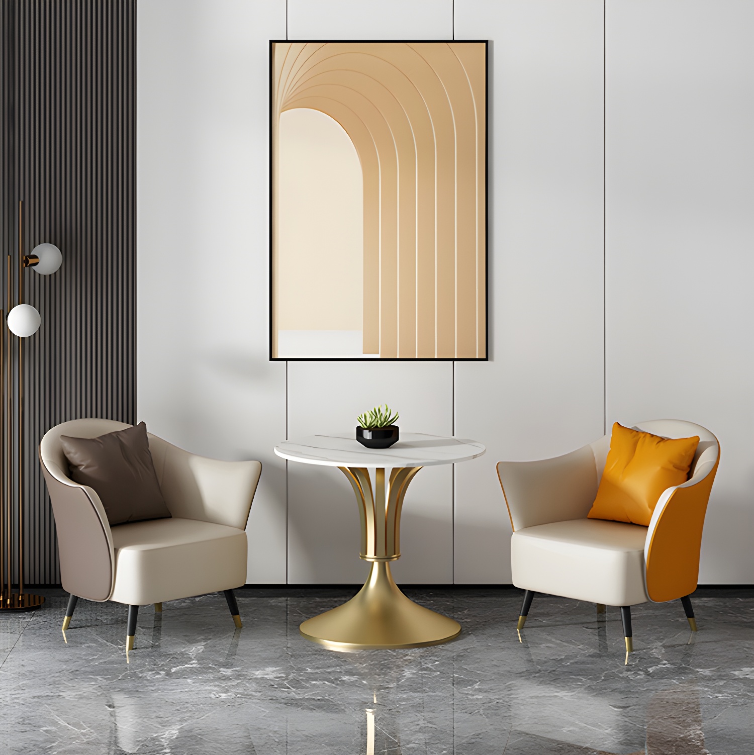 Glam Stone Dining Set | Ormau - image 7