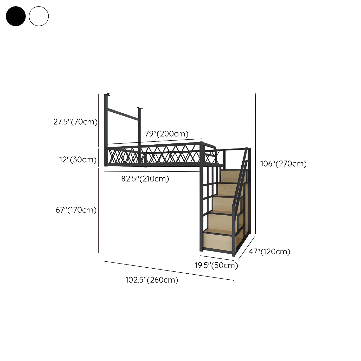 Modern Wood/Metal Bed with Light Wood Tone & Tall Clearance Storage Cabinets - image 17