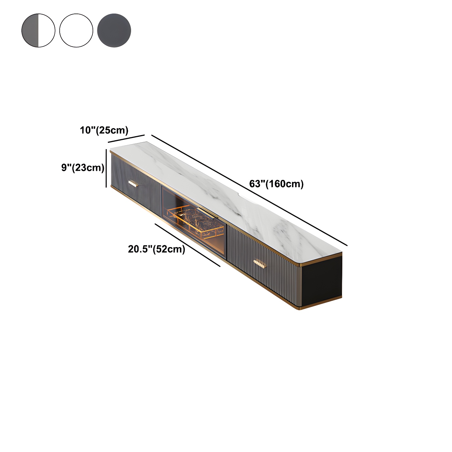 Glam Floating Media Stand | Ormau - image 15